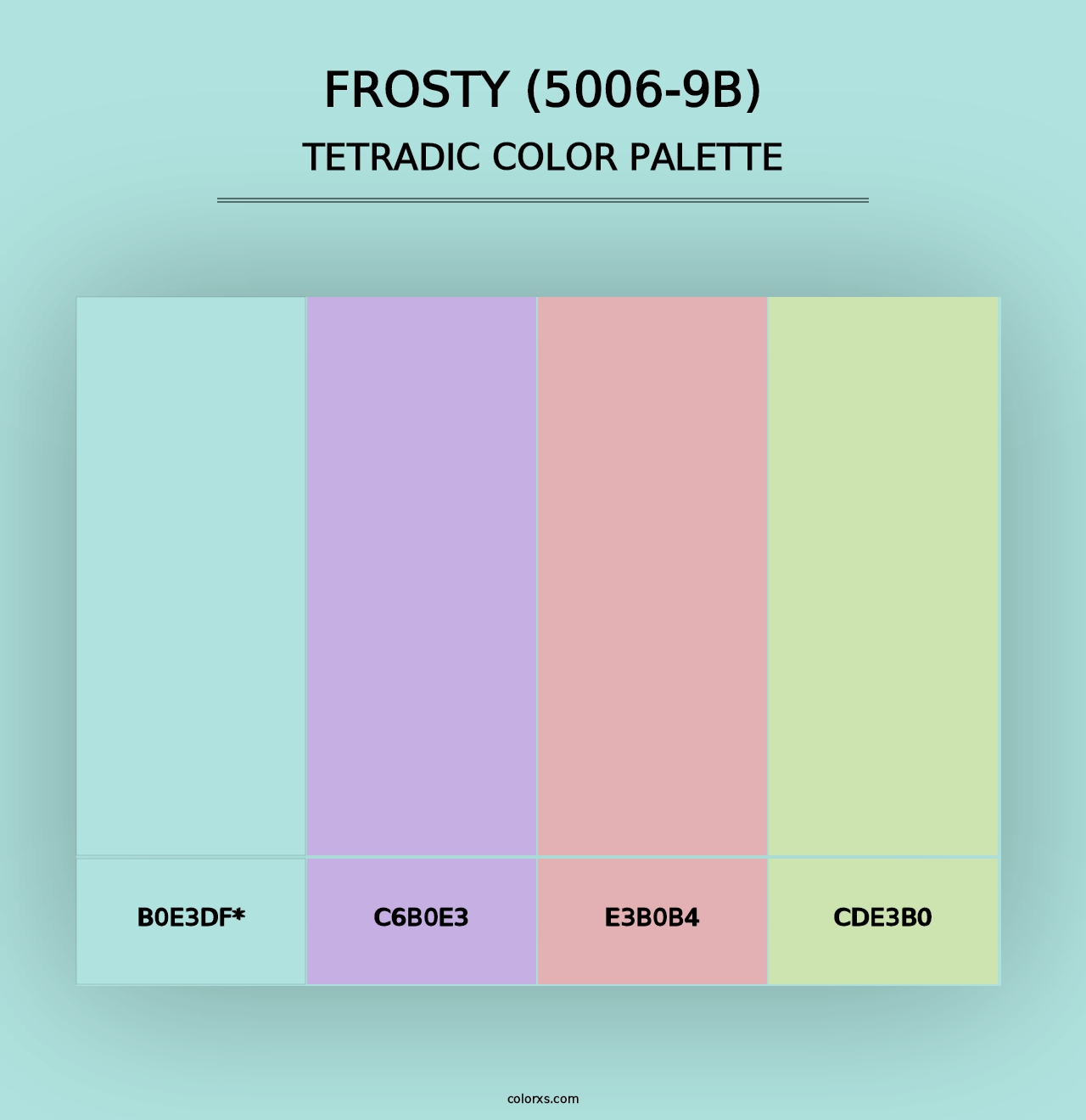 Frosty (5006-9B) - Tetradic Color Palette