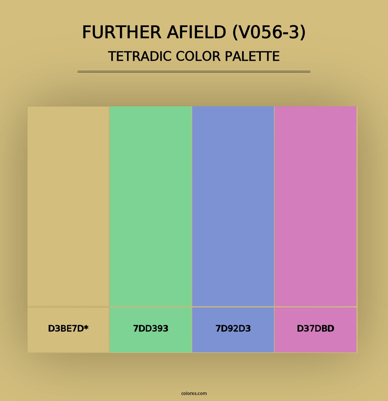 Further Afield (V056-3) - Tetradic Color Palette