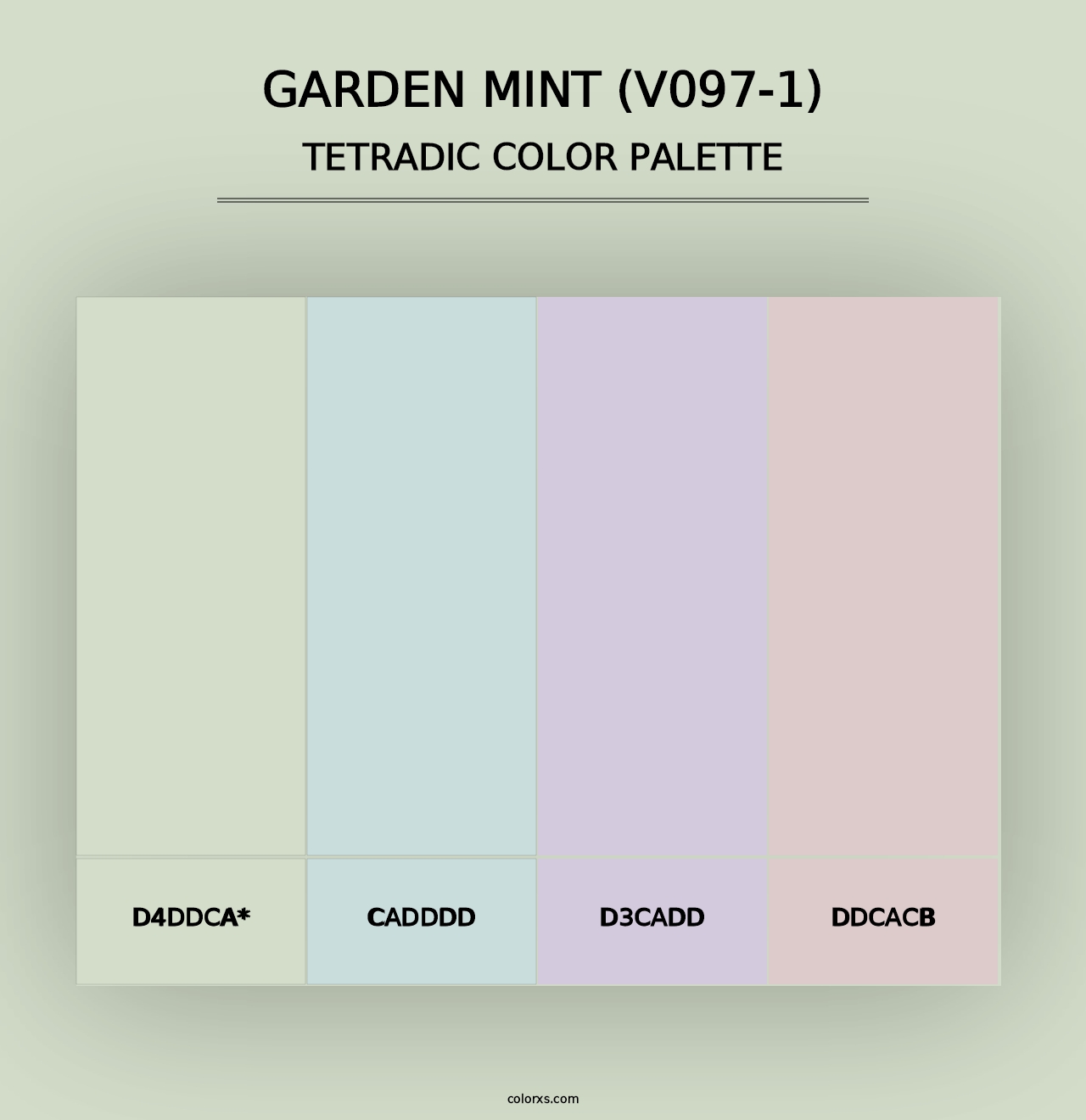 Garden Mint (V097-1) - Tetradic Color Palette