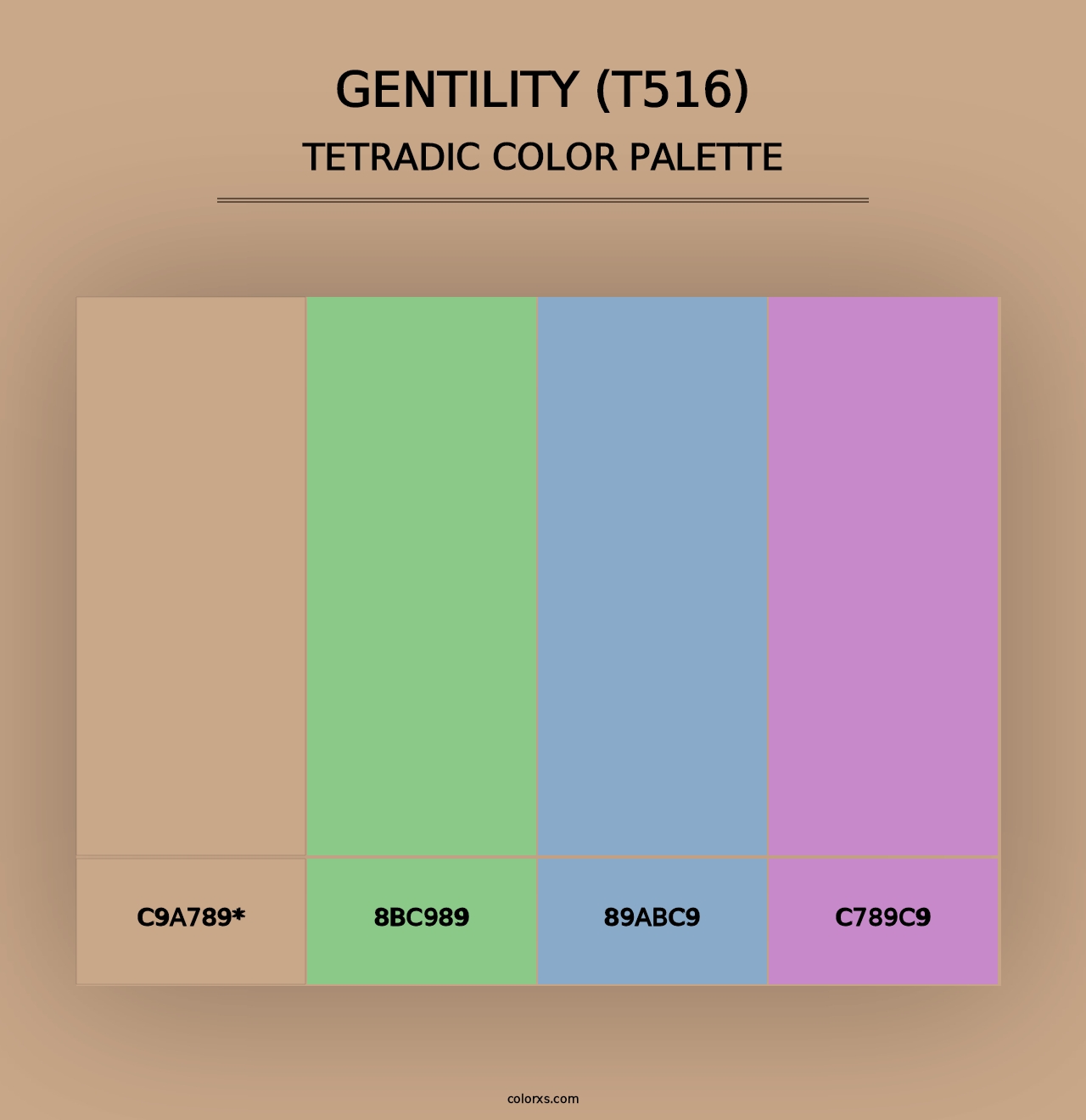 Gentility (T516) - Tetradic Color Palette