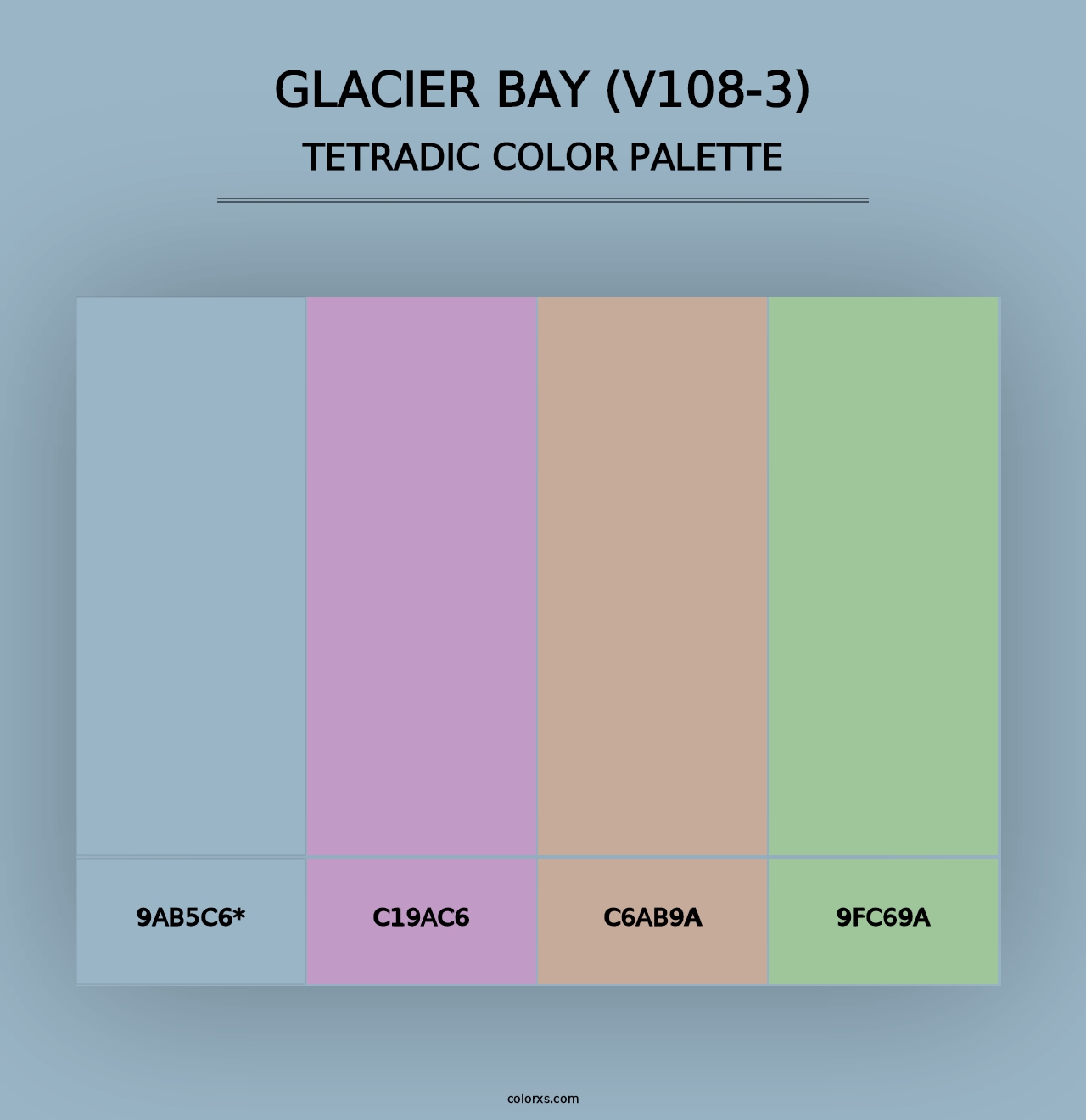 Glacier Bay (V108-3) - Tetradic Color Palette