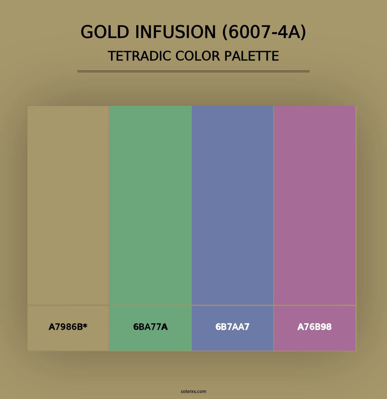 Gold Infusion (6007-4A) - Tetradic Color Palette