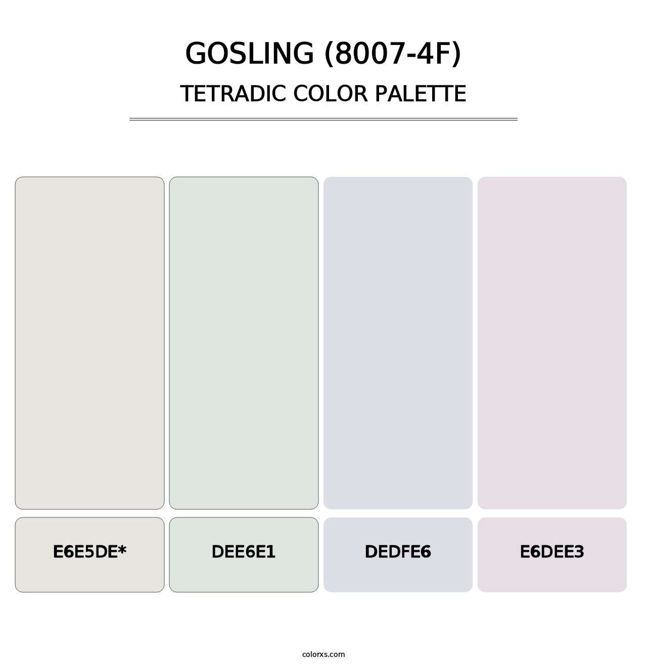 Gosling (8007-4F) - Tetradic Color Palette