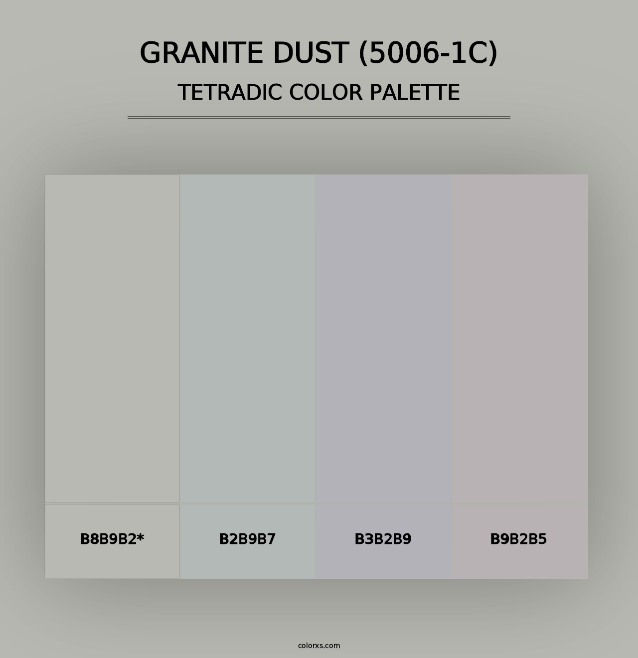 Granite Dust (5006-1C) - Tetradic Color Palette