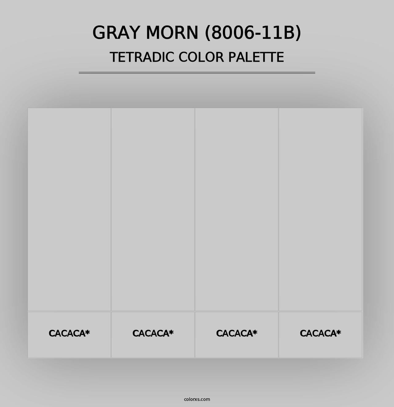 Gray Morn (8006-11B) - Tetradic Color Palette