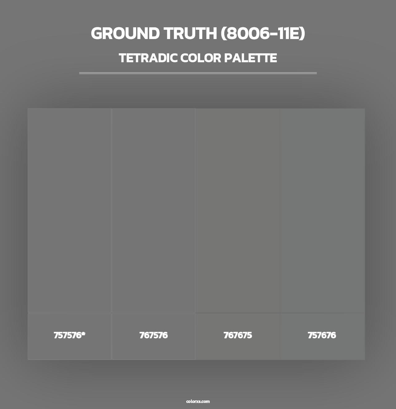 Ground Truth (8006-11E) - Tetradic Color Palette