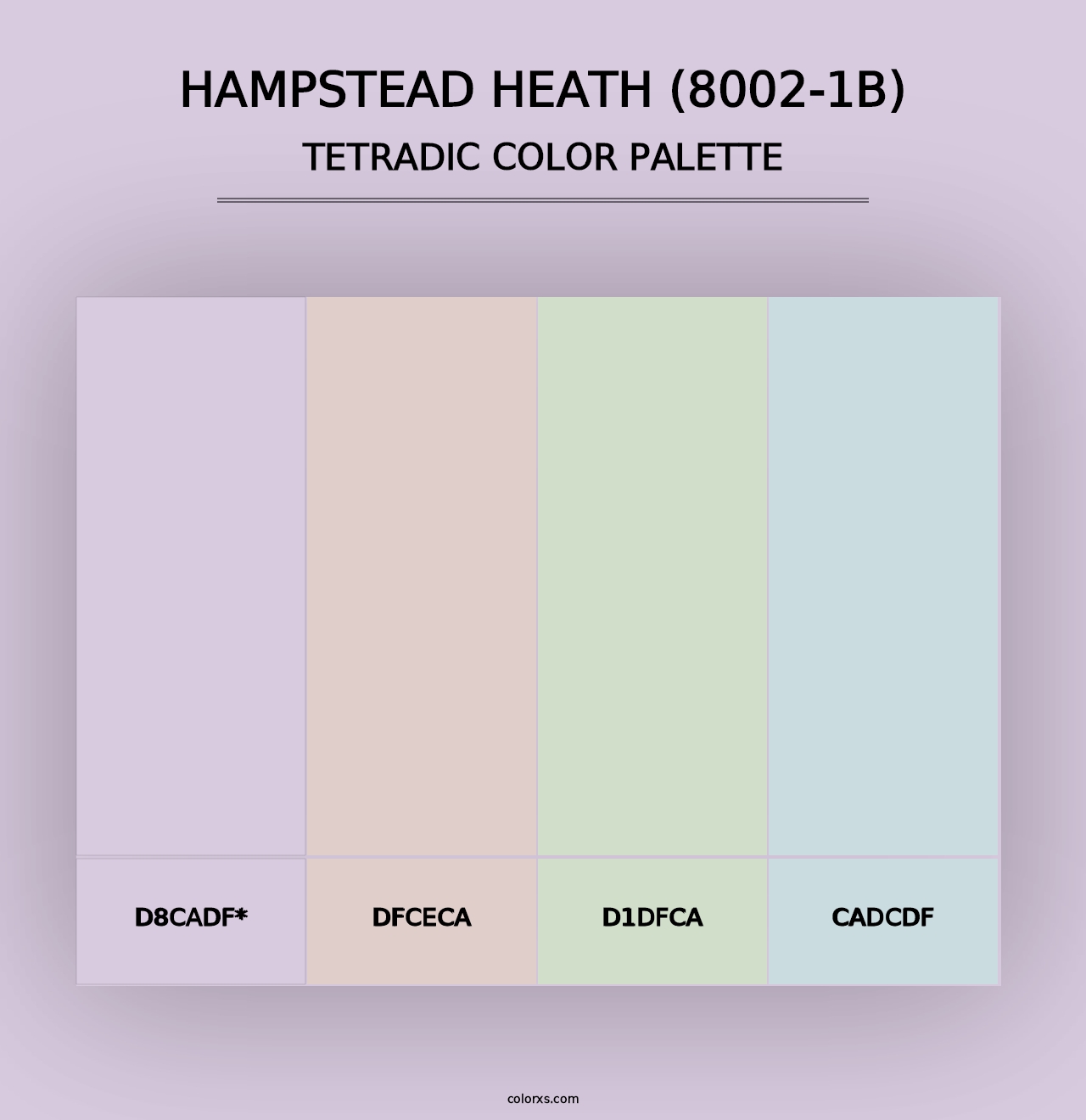 Hampstead Heath (8002-1B) - Tetradic Color Palette