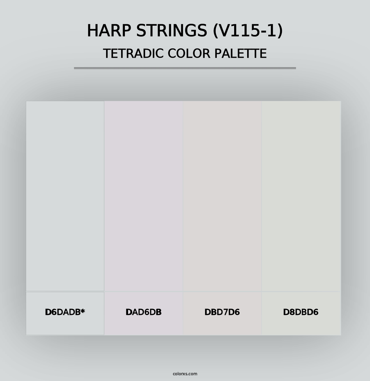 Harp Strings (V115-1) - Tetradic Color Palette