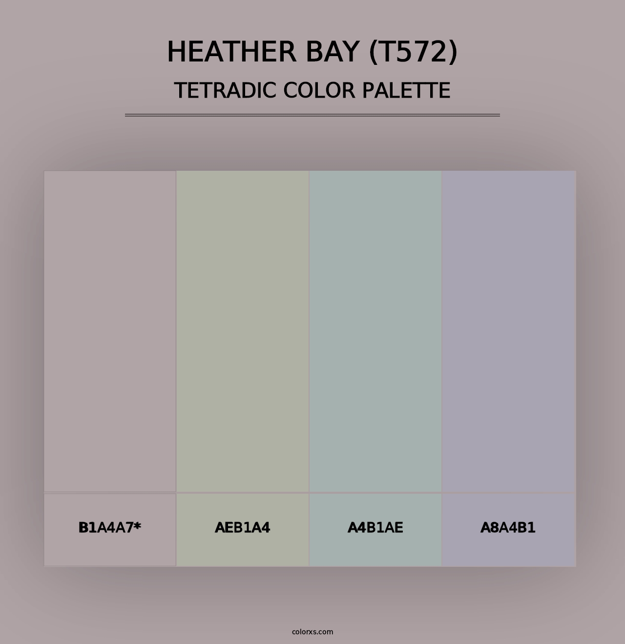 Heather Bay (T572) - Tetradic Color Palette