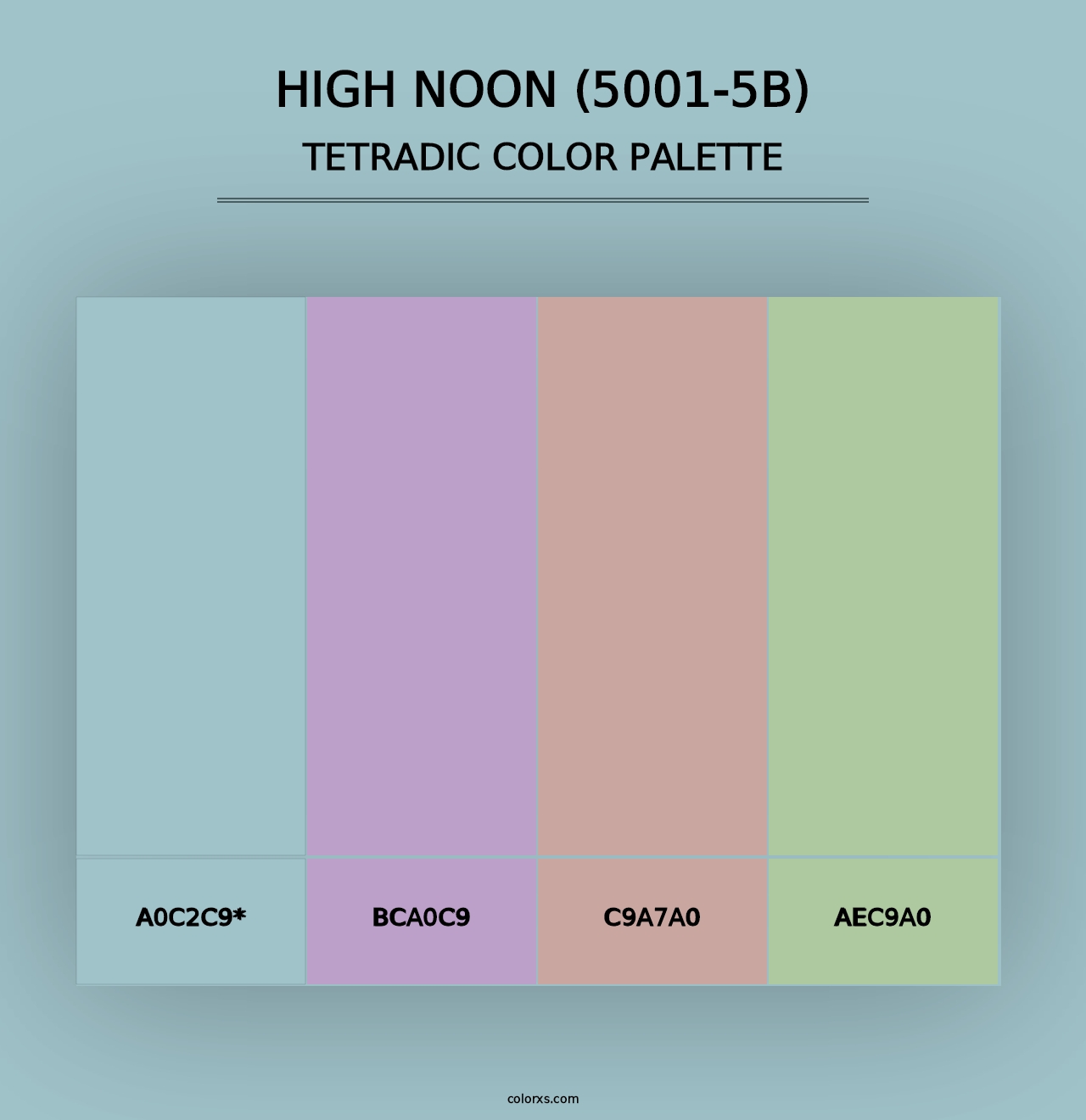 High Noon (5001-5B) - Tetradic Color Palette