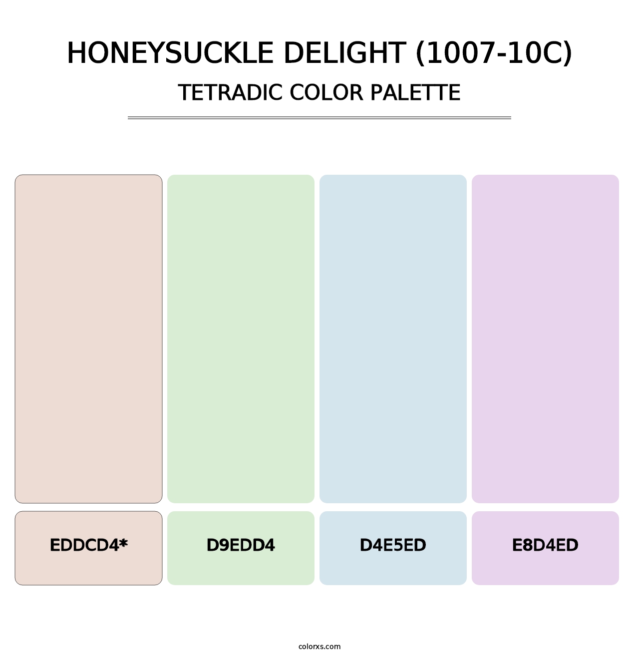 Honeysuckle Delight (1007-10C) - Tetradic Color Palette