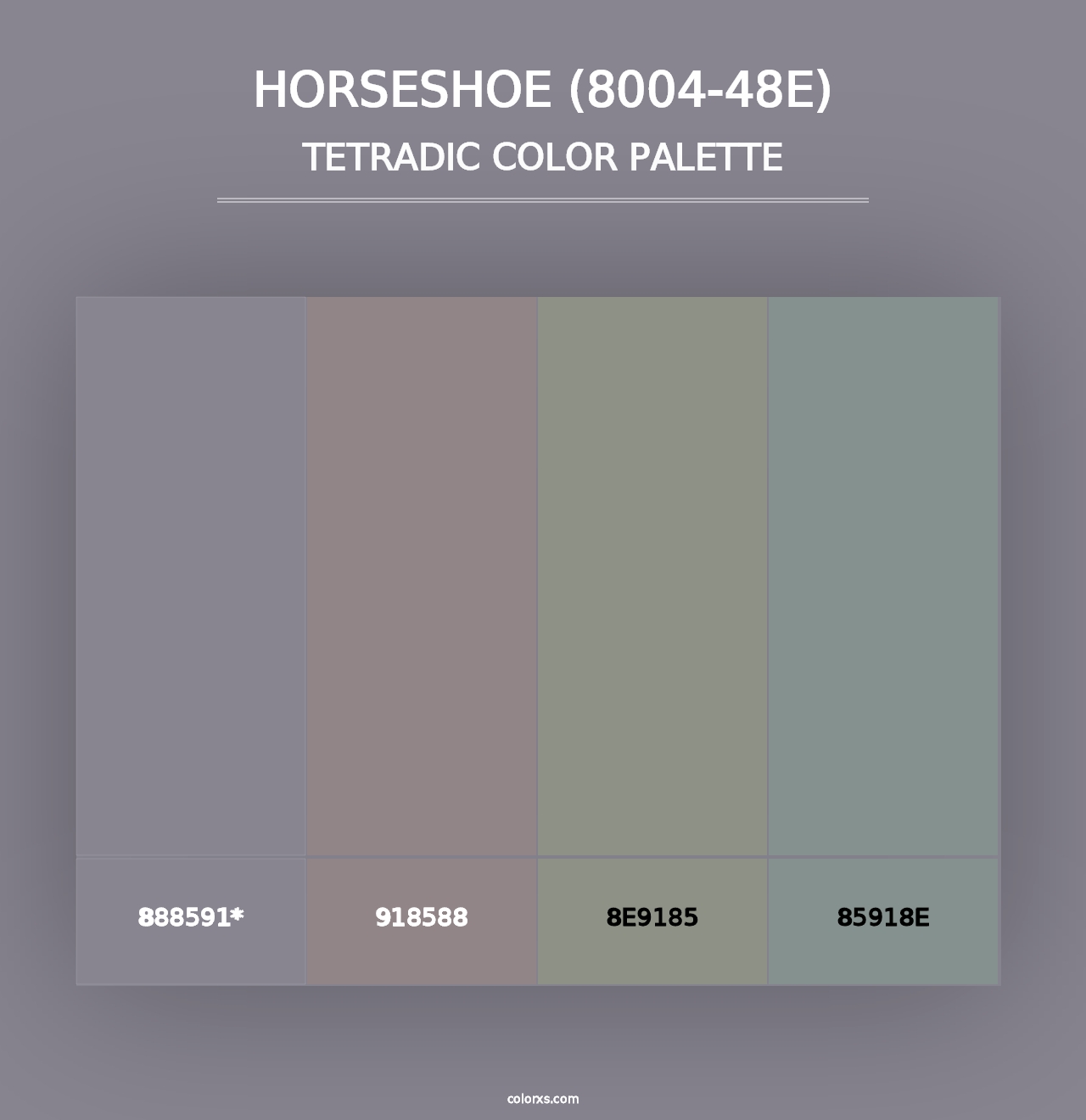 Horseshoe (8004-48E) - Tetradic Color Palette