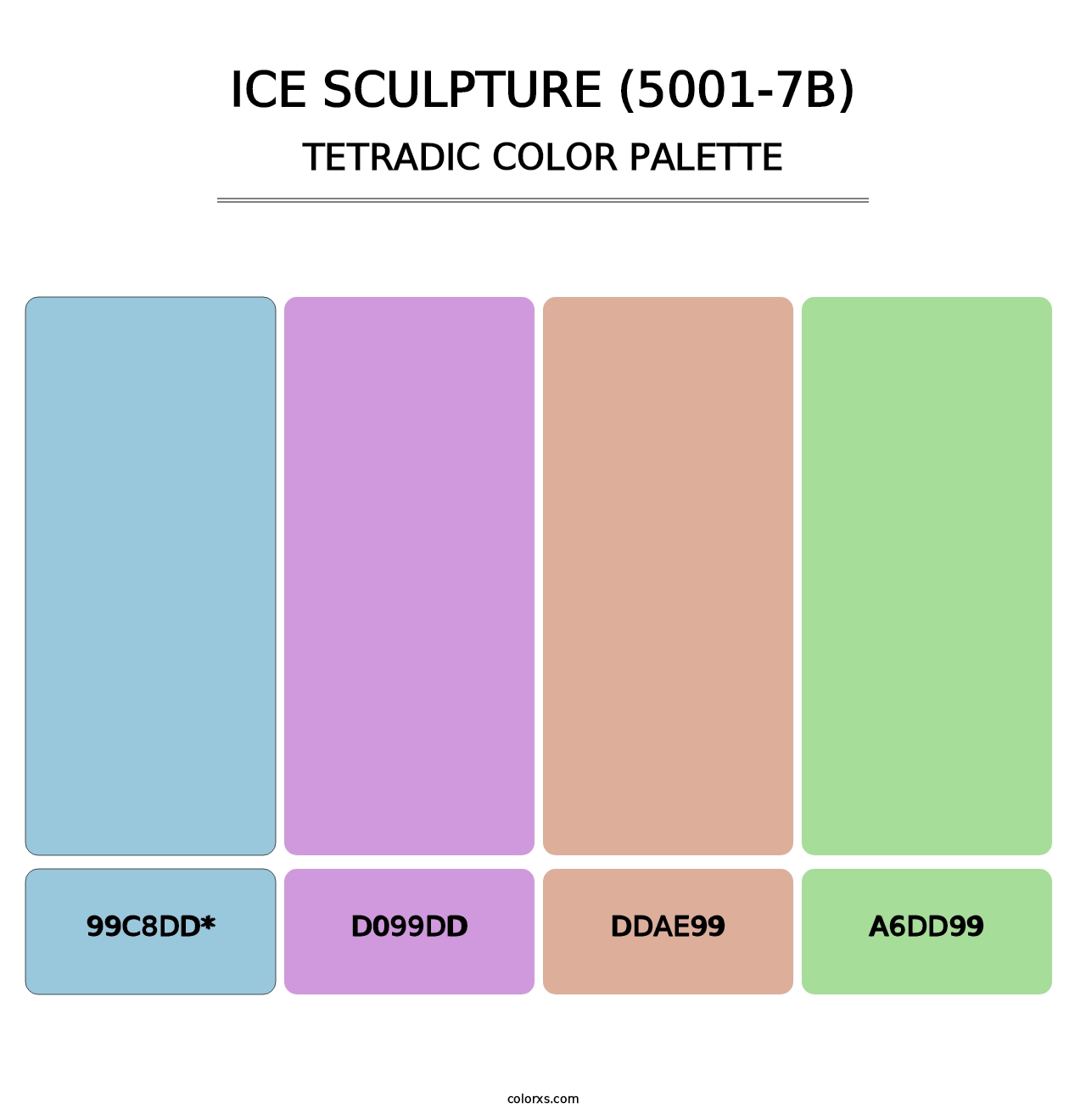 Ice Sculpture (5001-7B) - Tetradic Color Palette