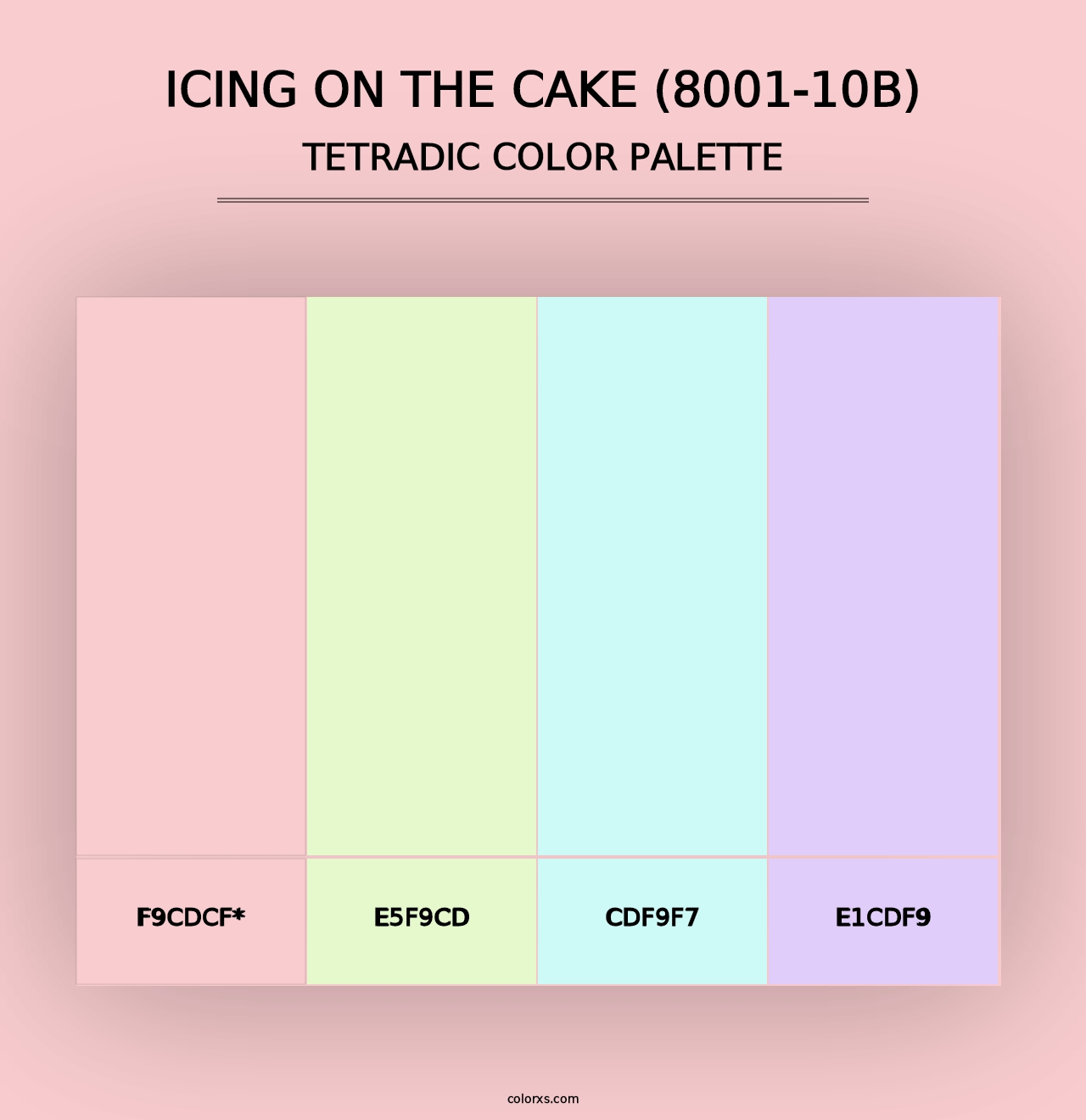 Icing on the Cake (8001-10B) - Tetradic Color Palette