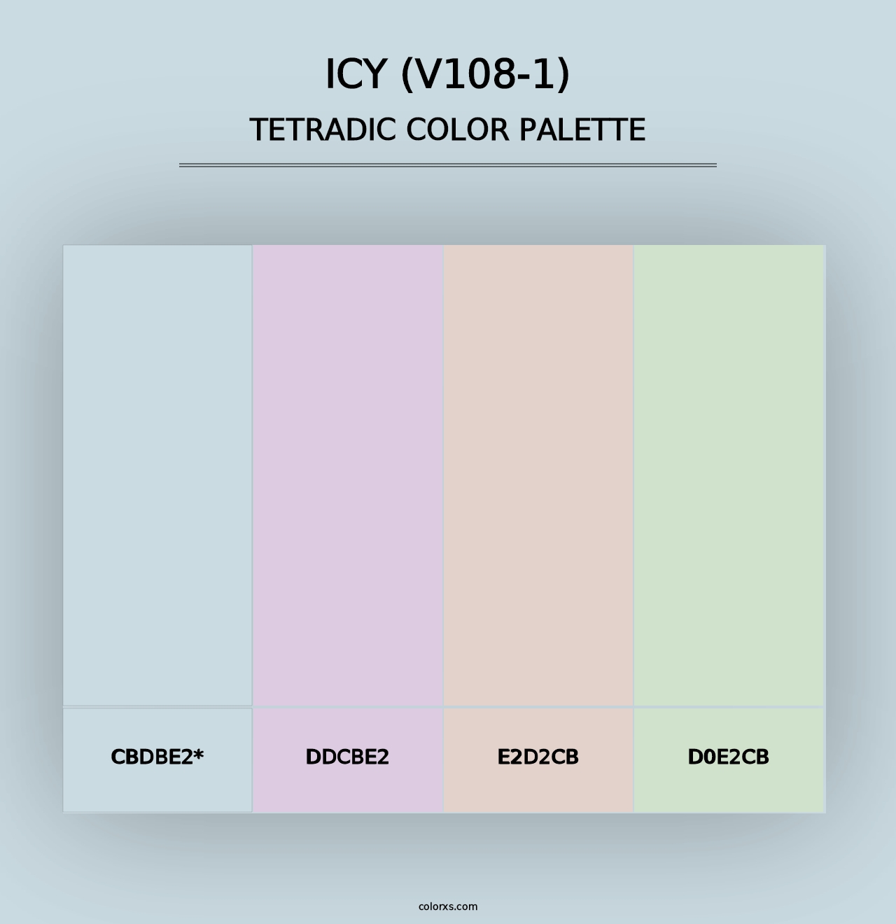 Icy (V108-1) - Tetradic Color Palette