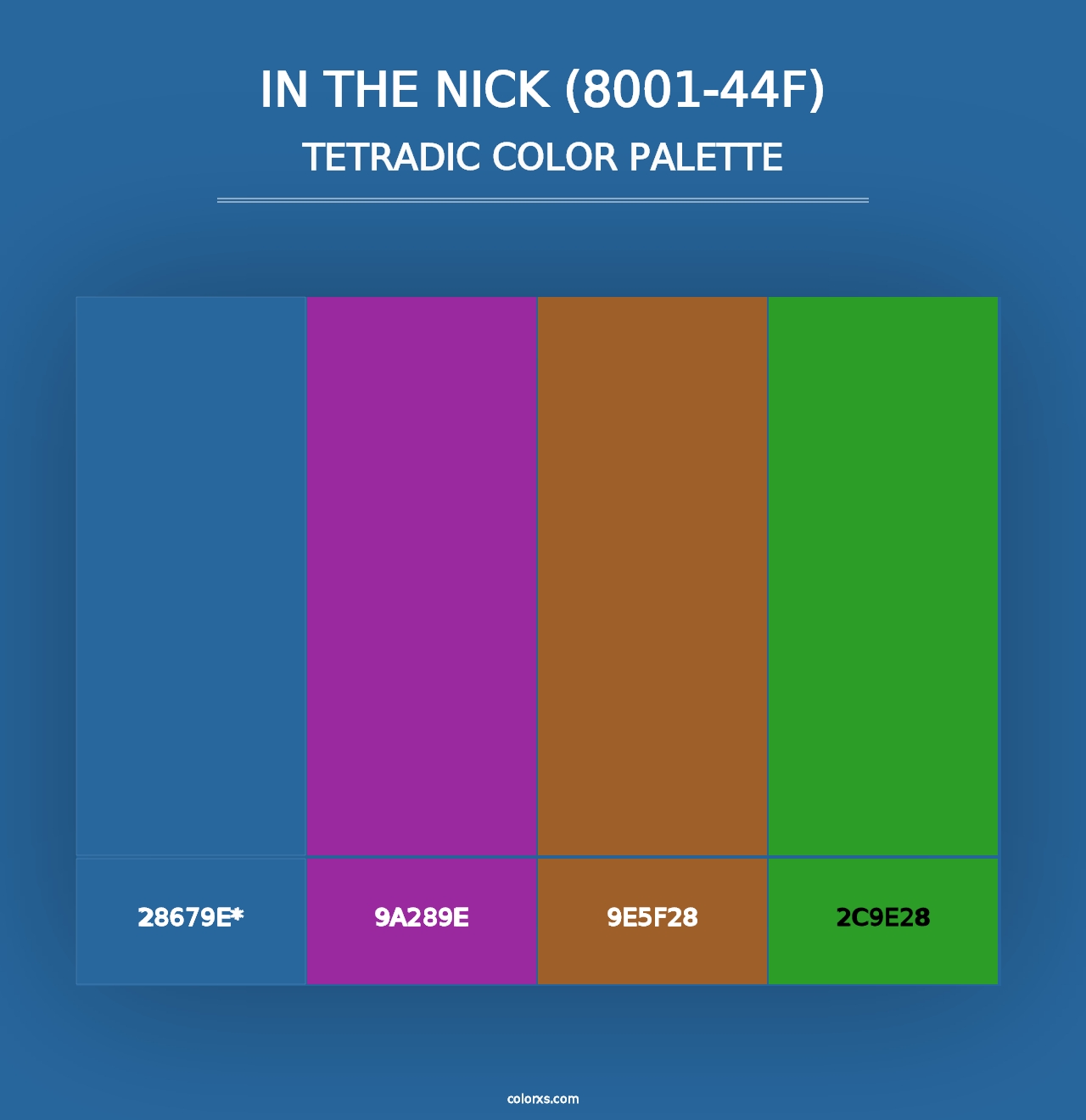 In the Nick (8001-44F) - Tetradic Color Palette