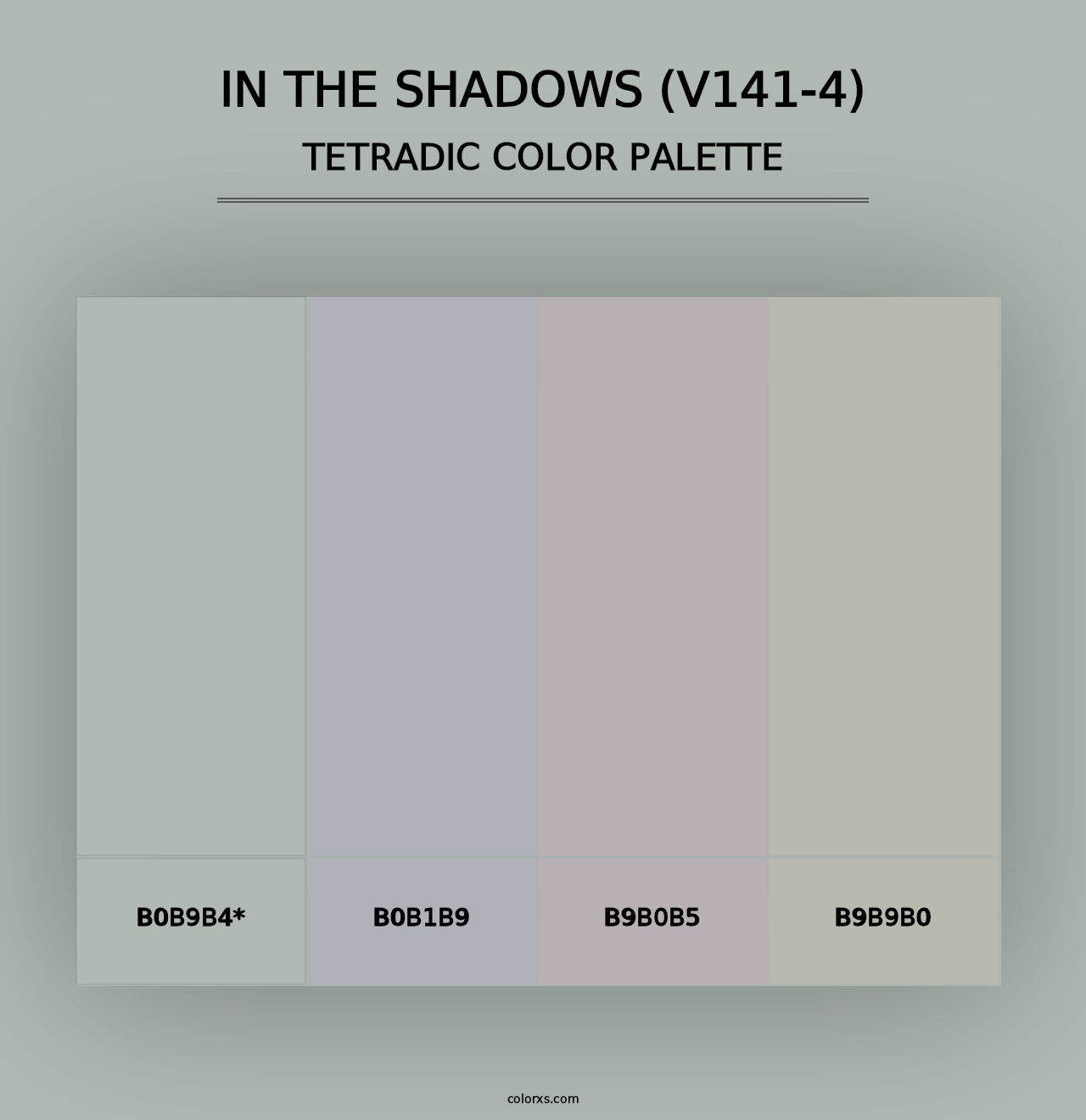 In the Shadows (V141-4) - Tetradic Color Palette