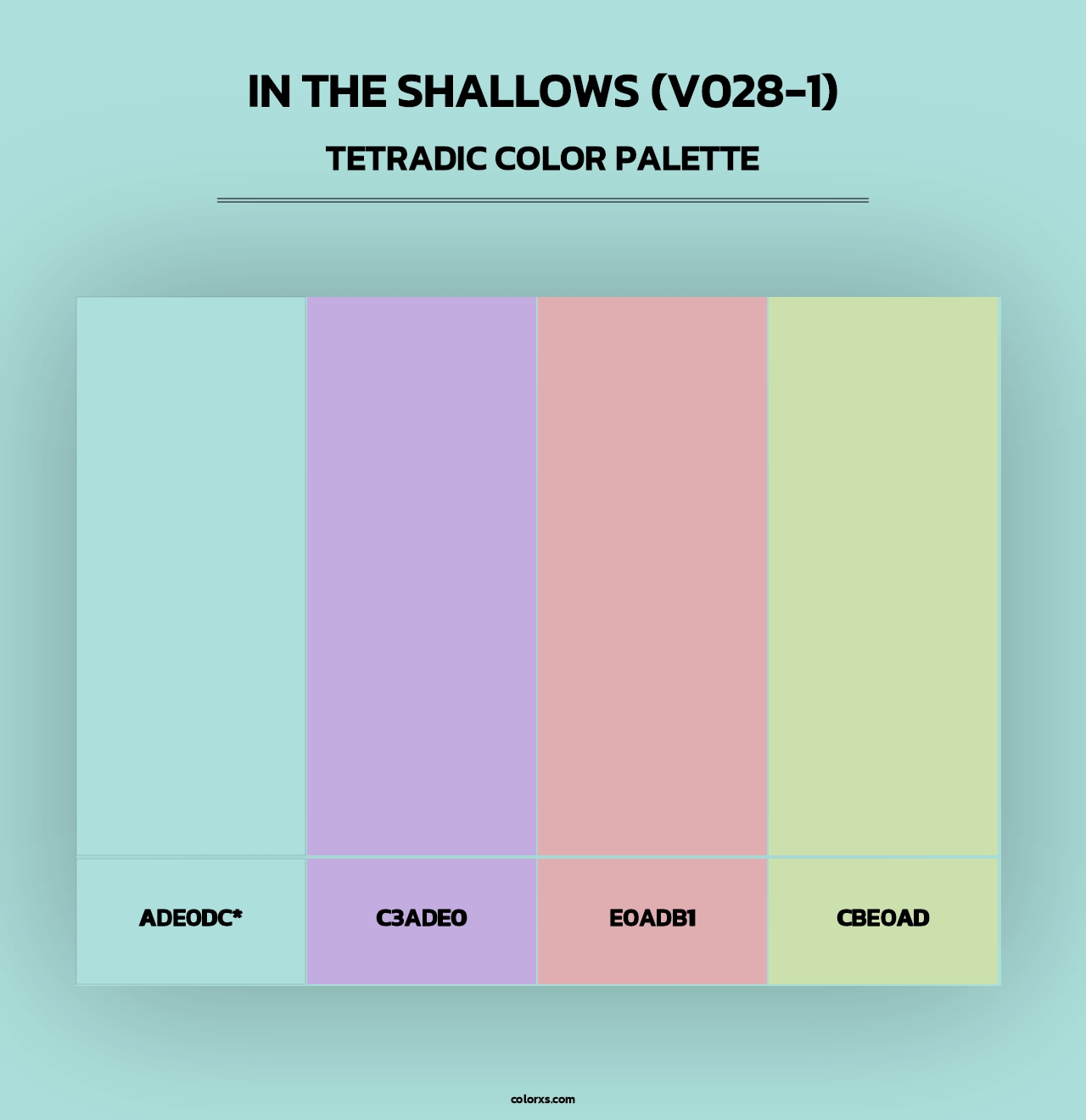 In the Shallows (V028-1) - Tetradic Color Palette