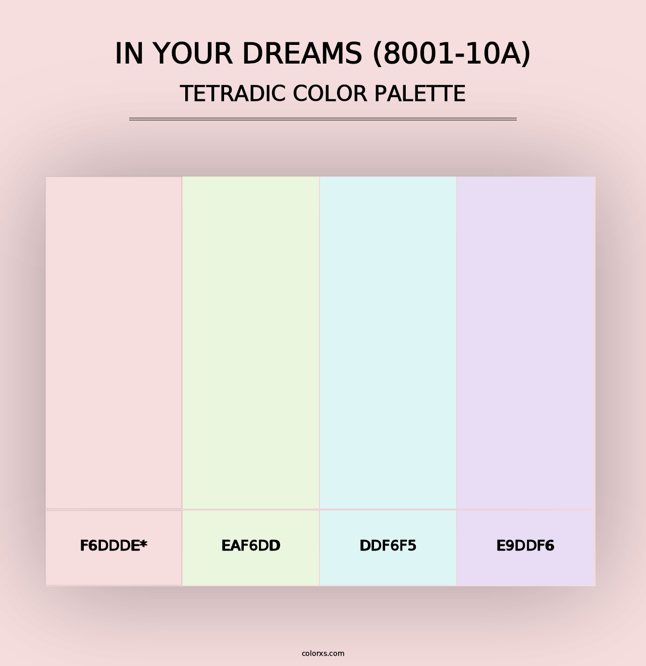 In Your Dreams (8001-10A) - Tetradic Color Palette