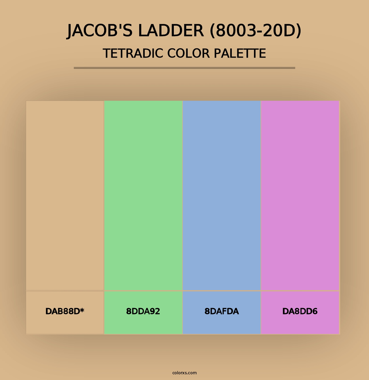 Jacob's Ladder (8003-20D) - Tetradic Color Palette