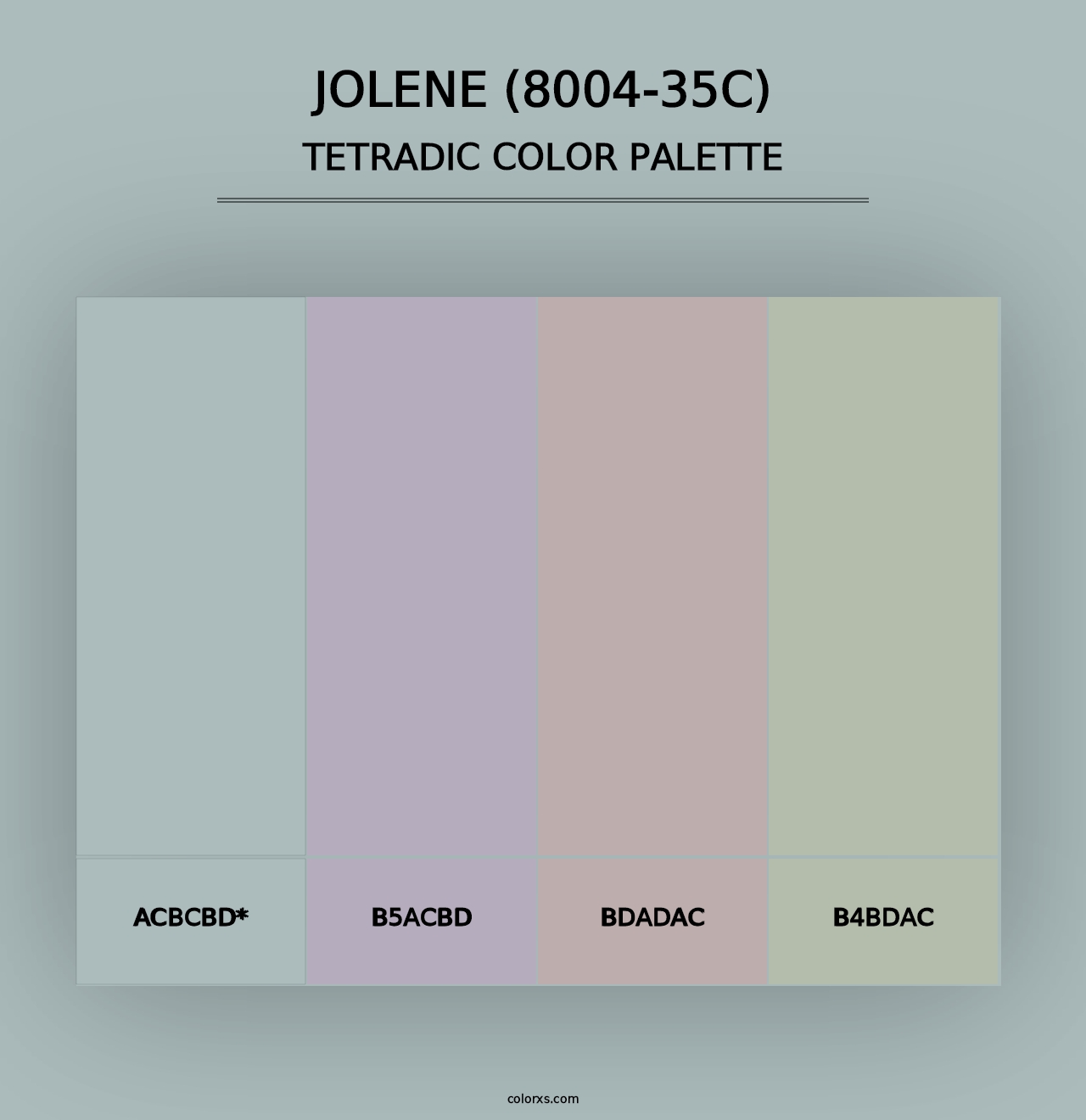 Jolene (8004-35C) - Tetradic Color Palette