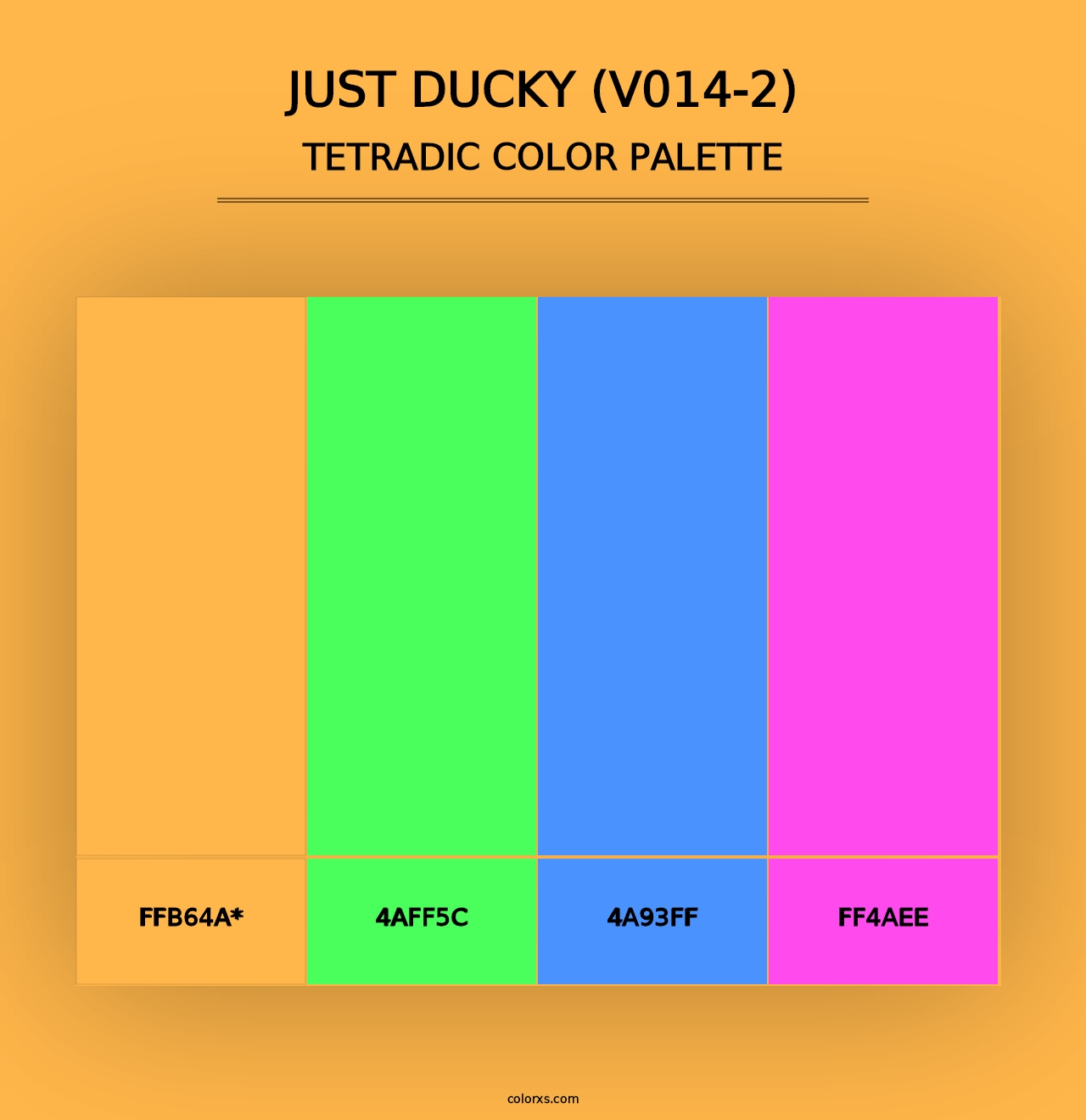 Just Ducky (V014-2) - Tetradic Color Palette