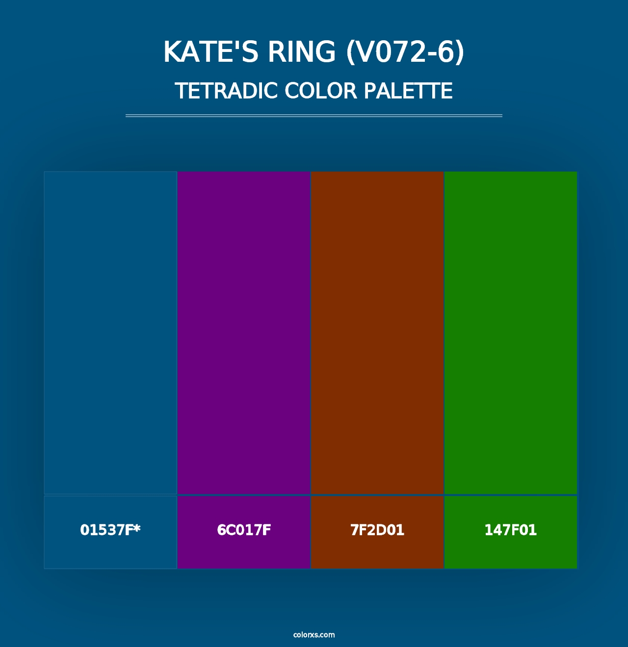 Kate's Ring (V072-6) - Tetradic Color Palette