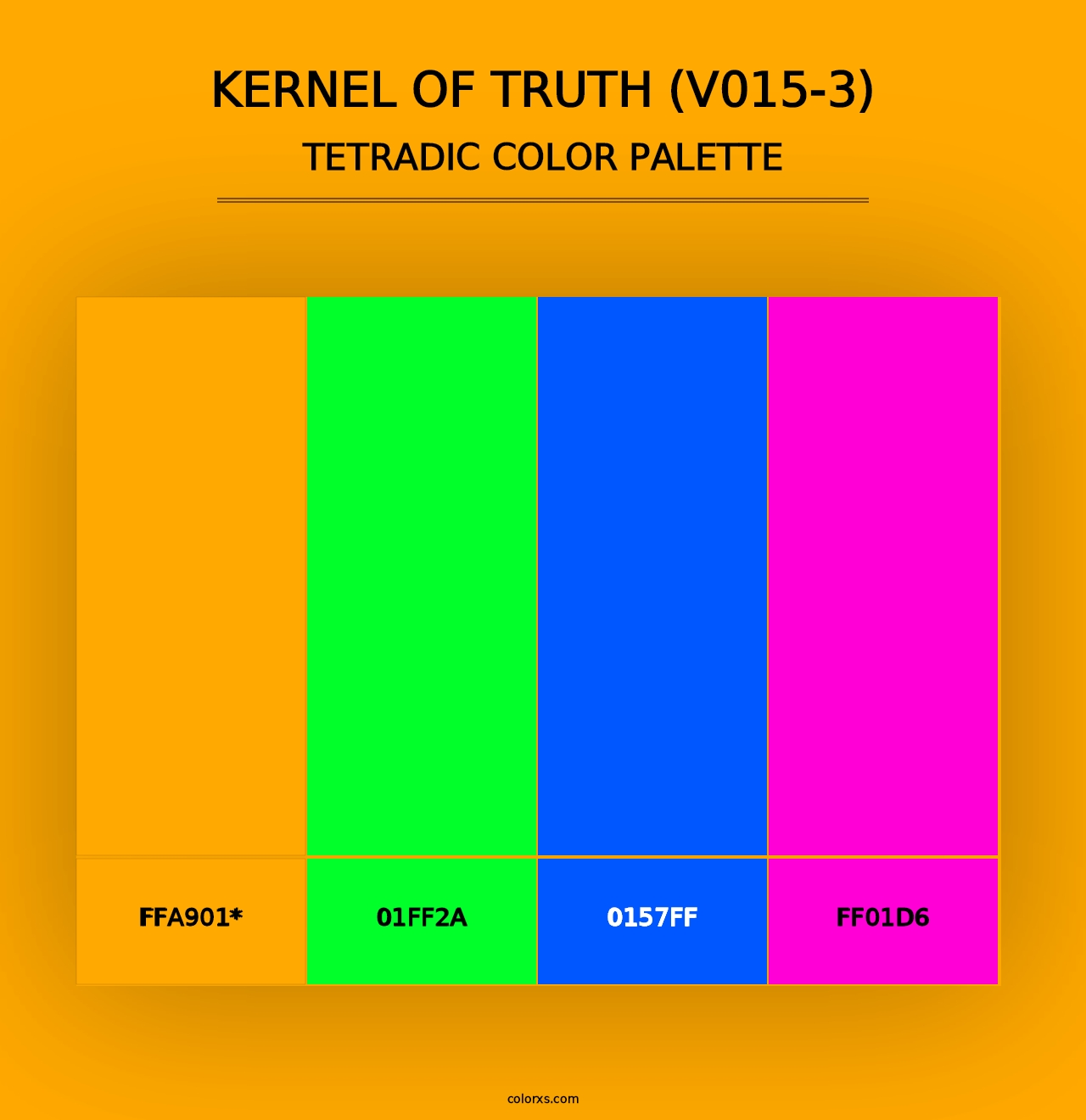 Kernel of Truth (V015-3) - Tetradic Color Palette