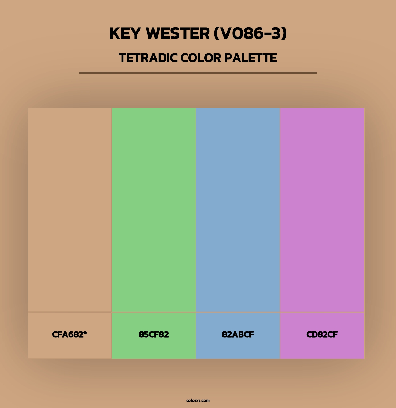 Key Wester (V086-3) - Tetradic Color Palette