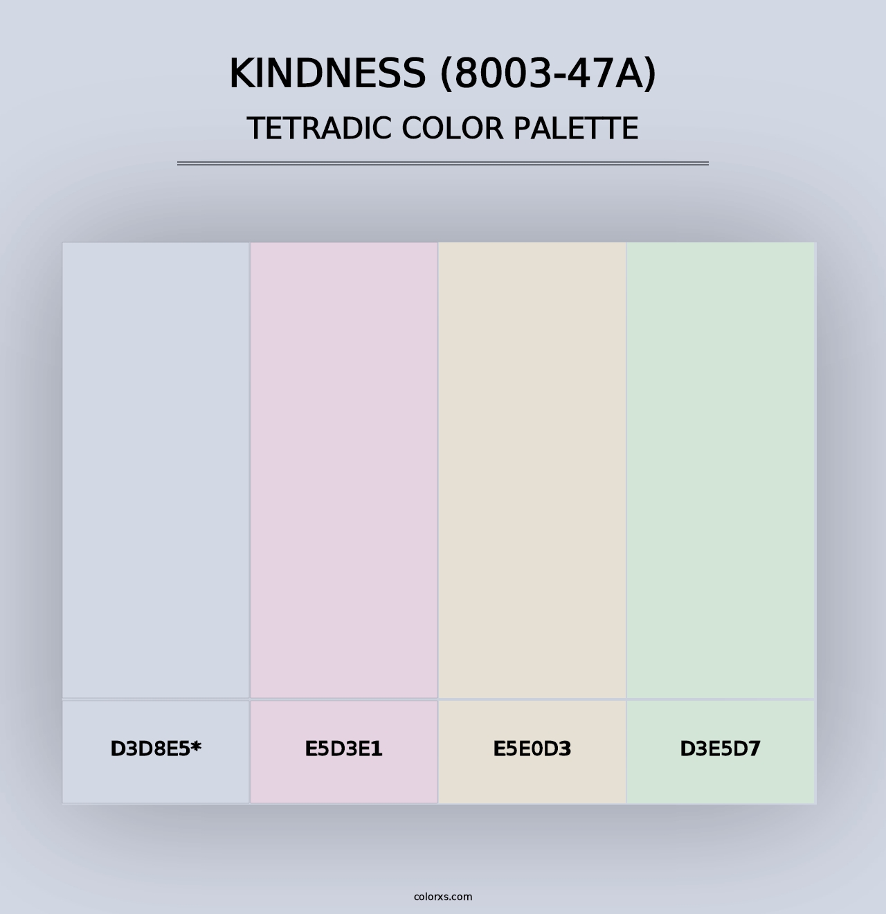 Kindness (8003-47A) - Tetradic Color Palette