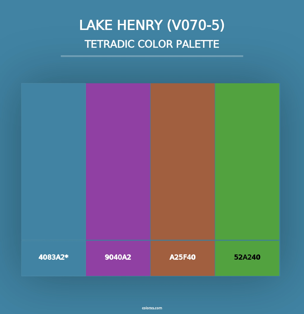 Lake Henry (V070-5) - Tetradic Color Palette