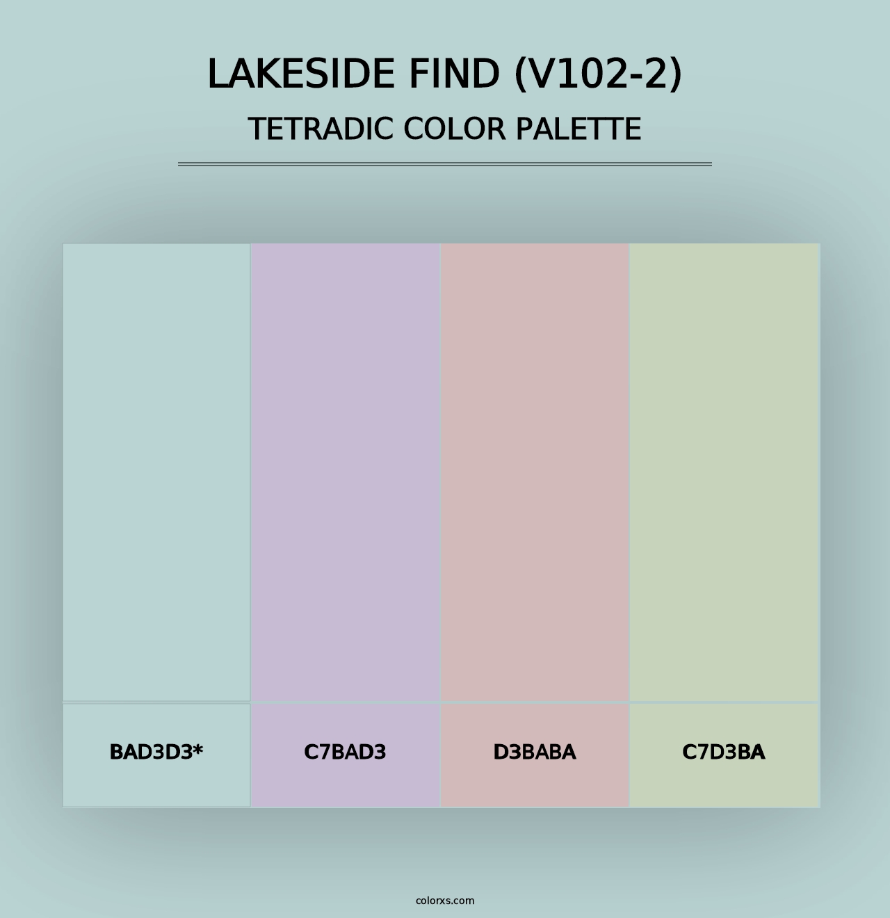 Lakeside Find (V102-2) - Tetradic Color Palette