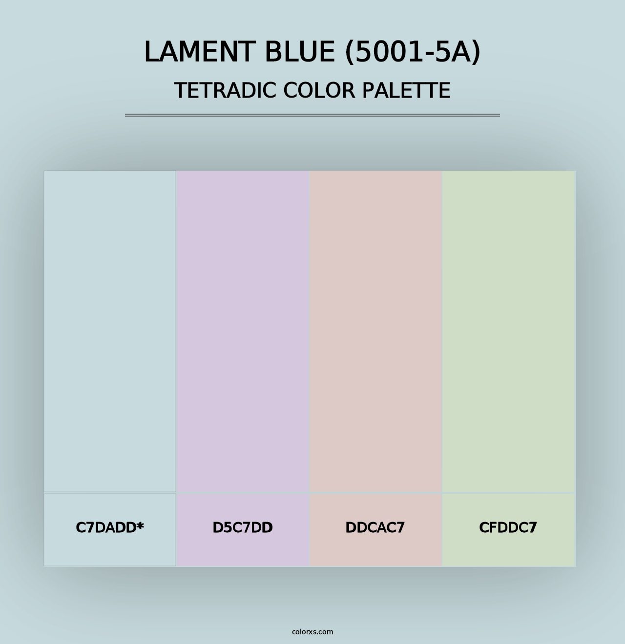 Lament Blue (5001-5A) - Tetradic Color Palette