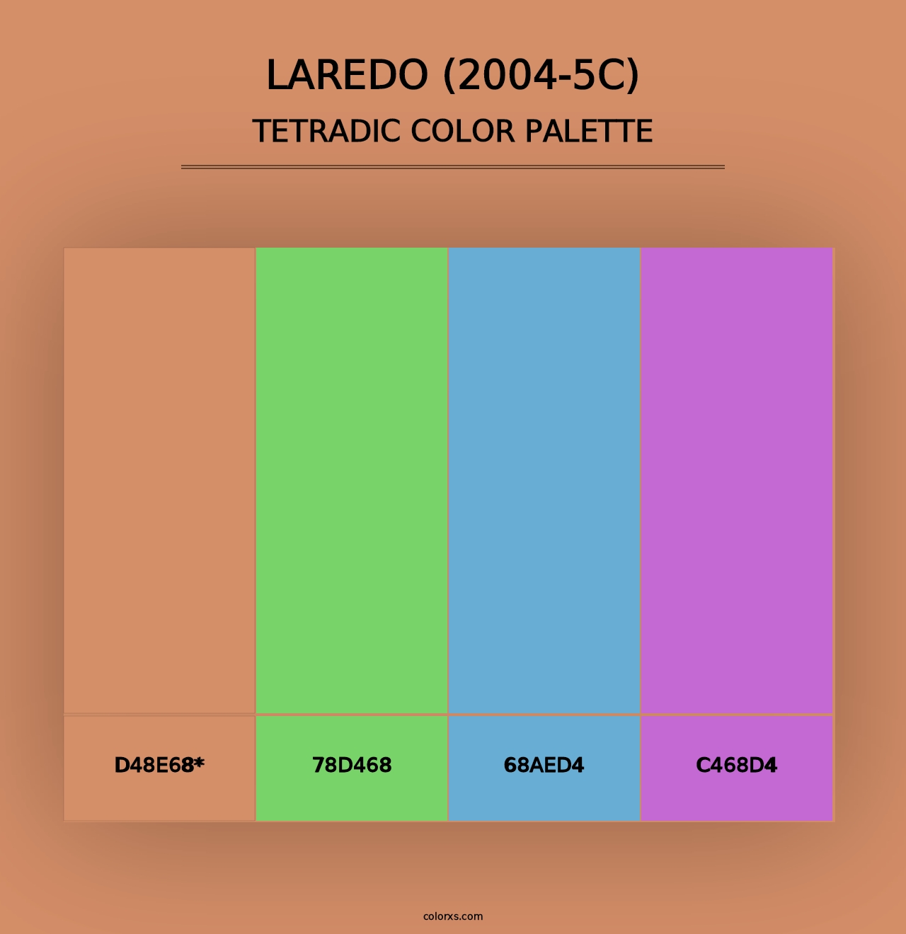 Laredo (2004-5C) - Tetradic Color Palette