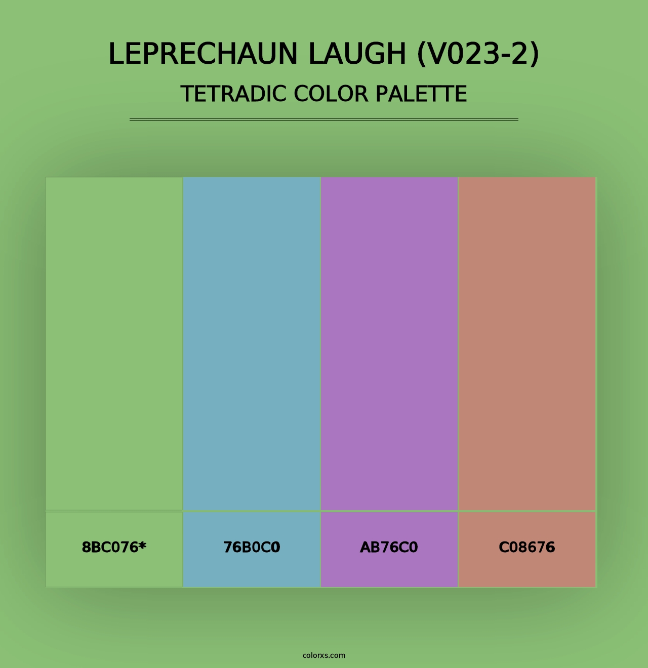 Leprechaun Laugh (V023-2) - Tetradic Color Palette