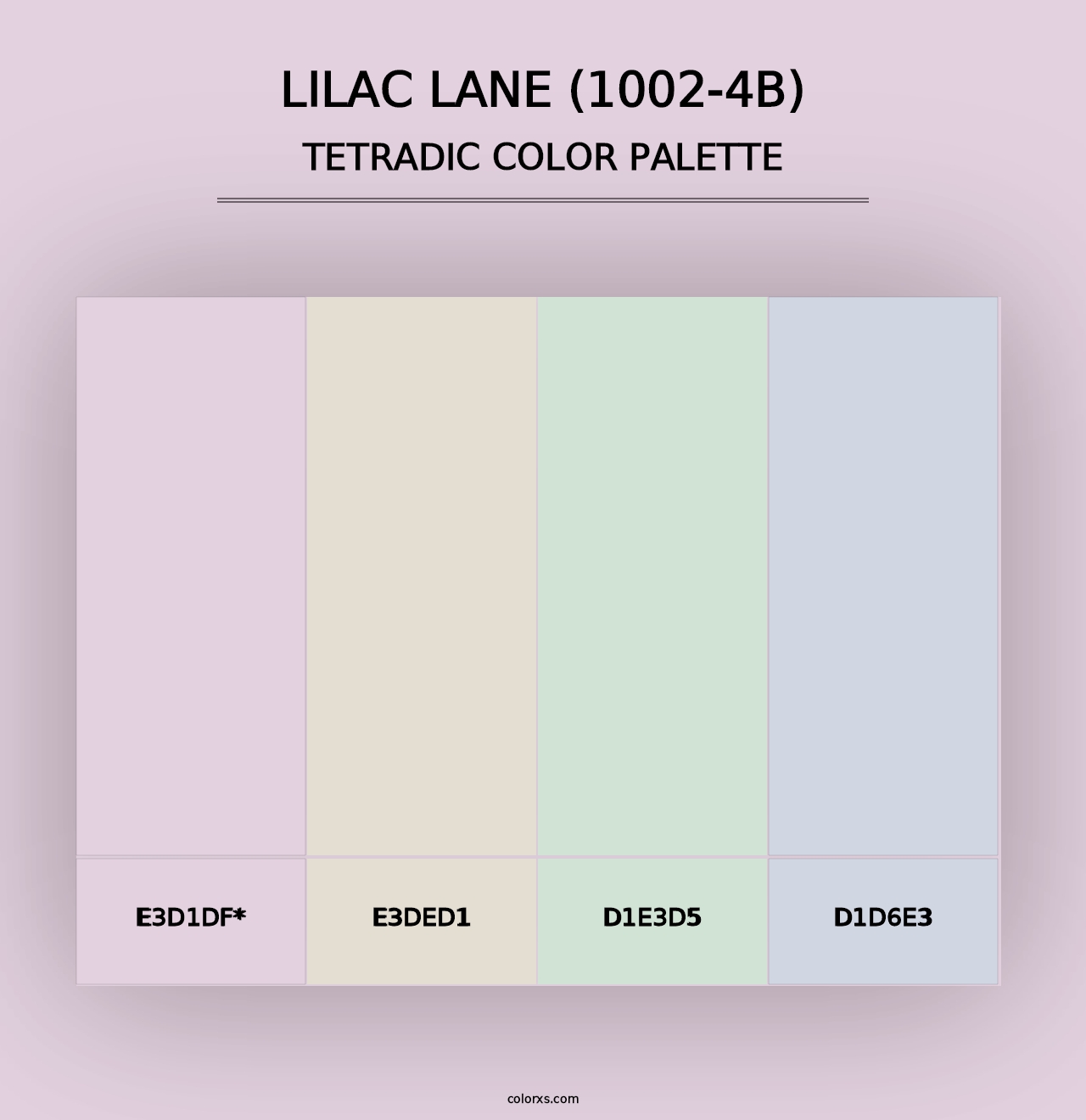 Lilac Lane (1002-4B) - Tetradic Color Palette