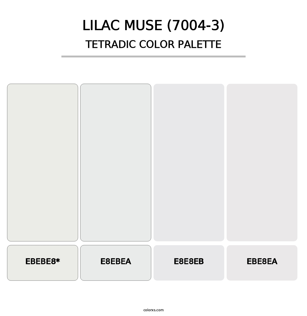 Lilac Muse (7004-3) - Tetradic Color Palette