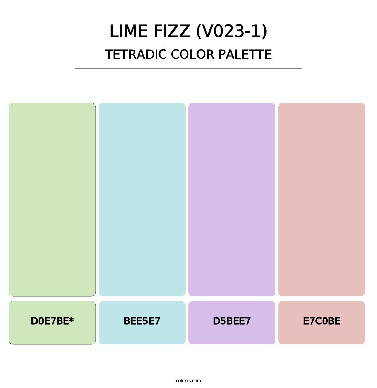 Lime Fizz (V023-1) - Tetradic Color Palette