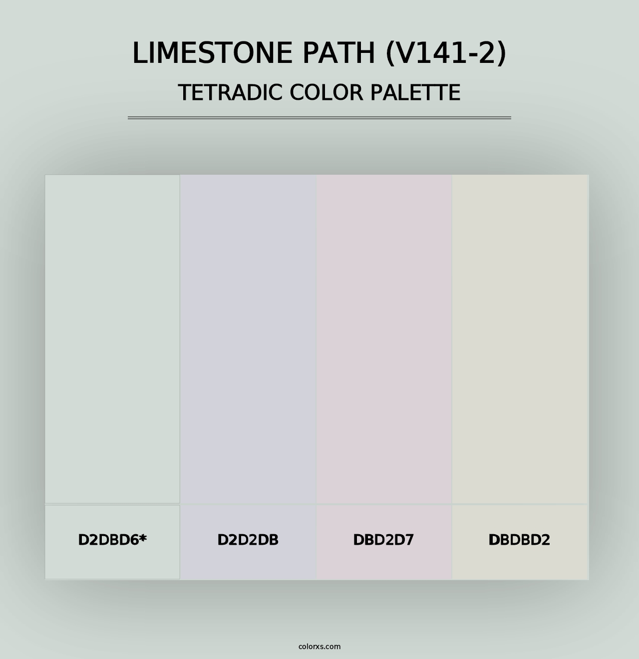 Limestone Path (V141-2) - Tetradic Color Palette