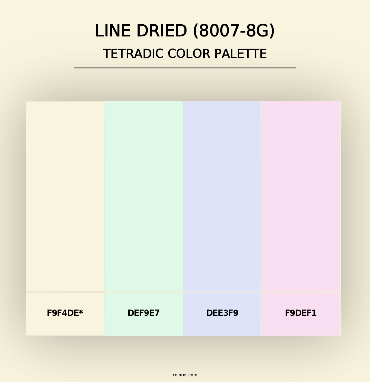 Line Dried (8007-8G) - Tetradic Color Palette