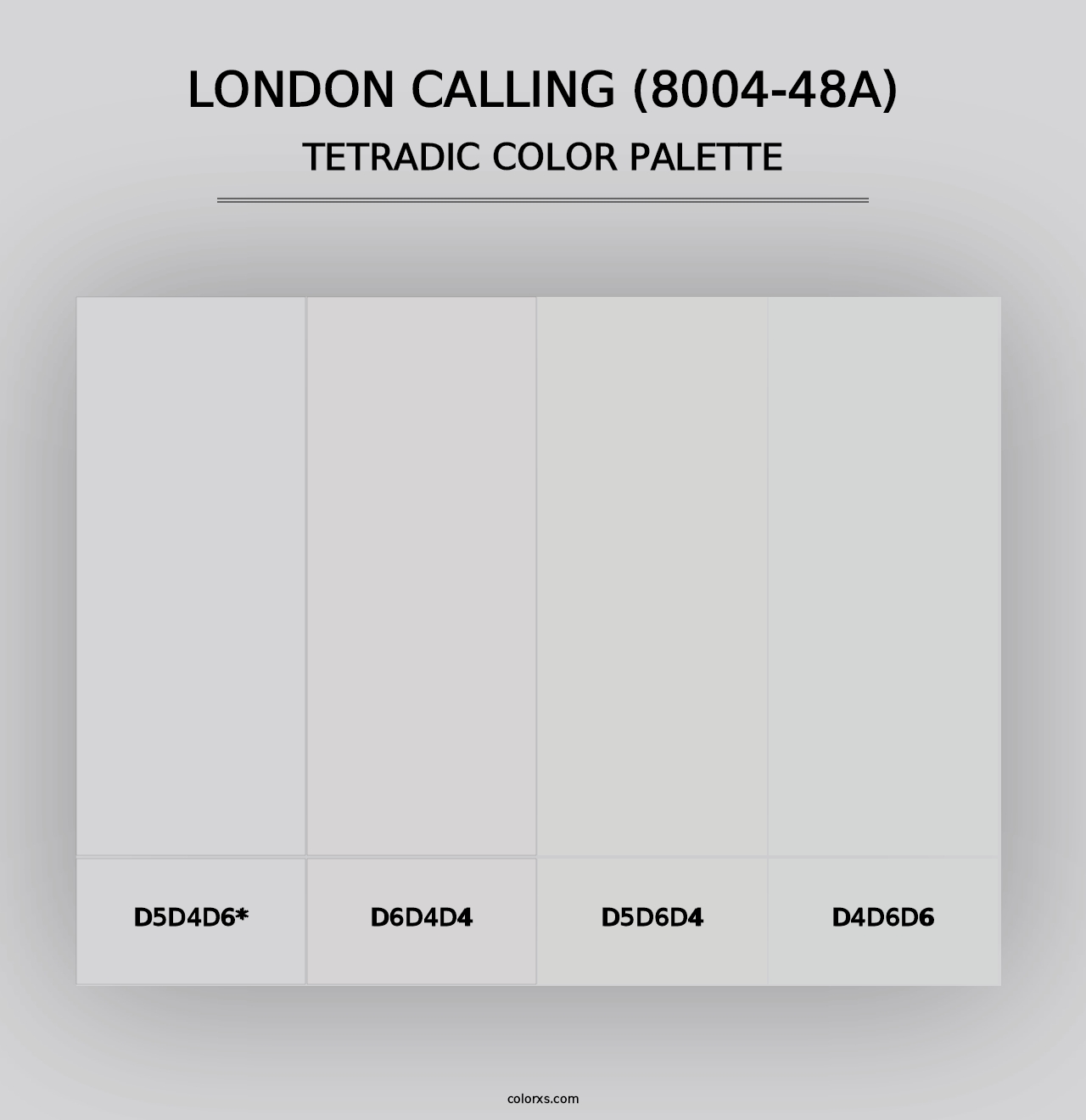 London Calling (8004-48A) - Tetradic Color Palette