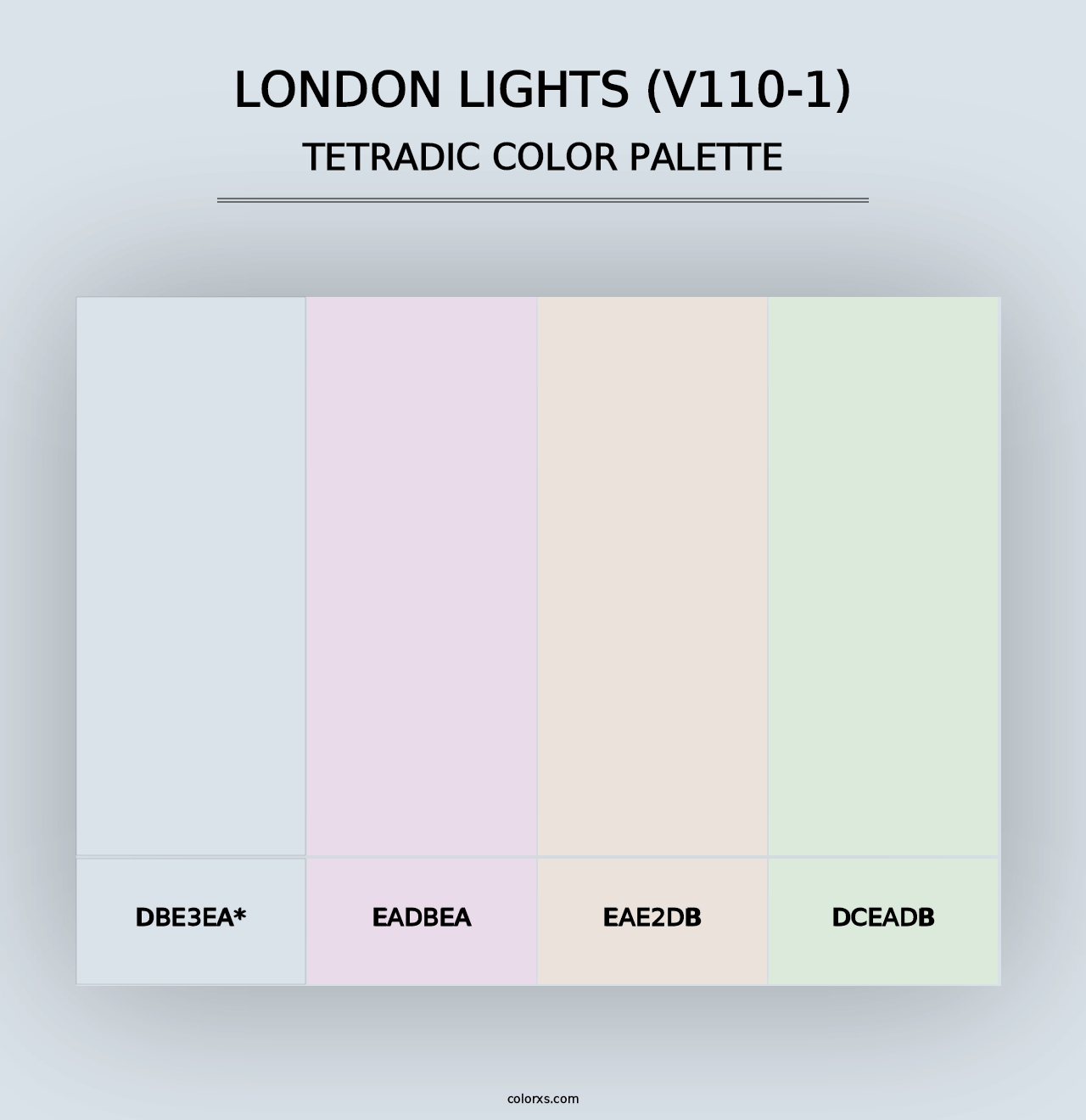 London Lights (V110-1) - Tetradic Color Palette