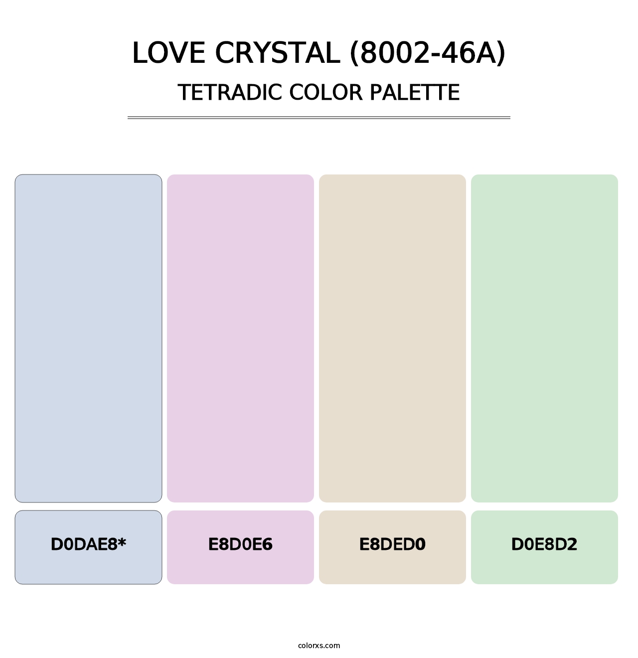 Love Crystal (8002-46A) - Tetradic Color Palette