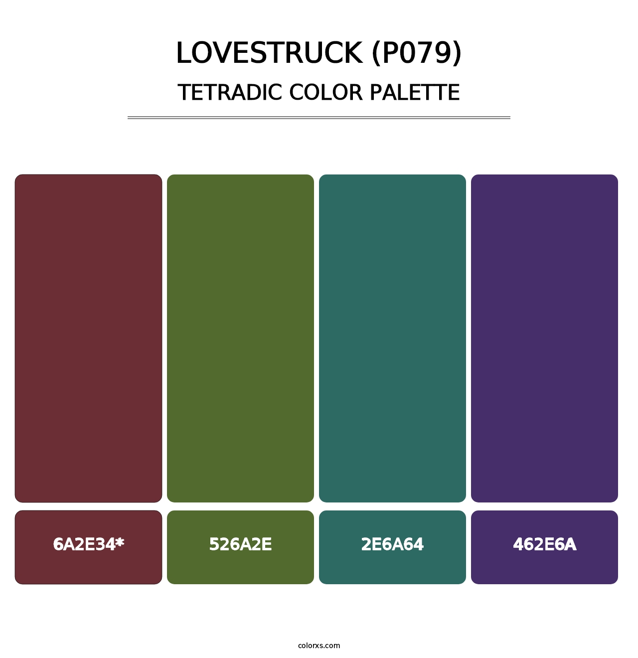 Lovestruck (P079) - Tetradic Color Palette