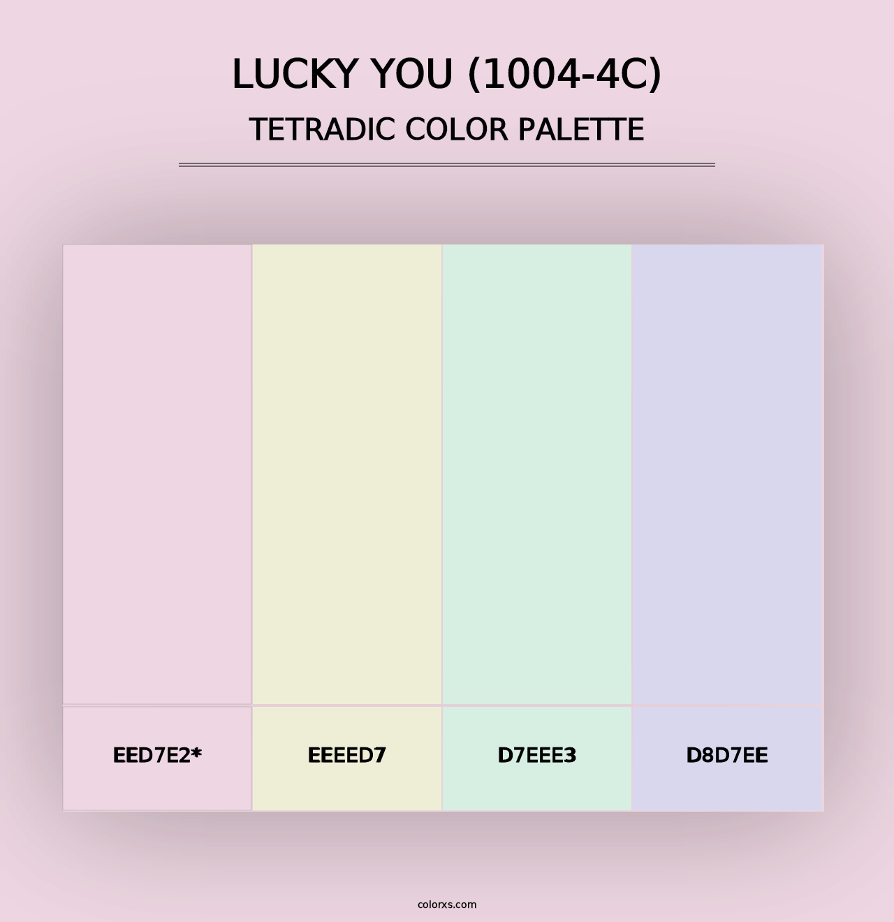 Lucky You (1004-4C) - Tetradic Color Palette