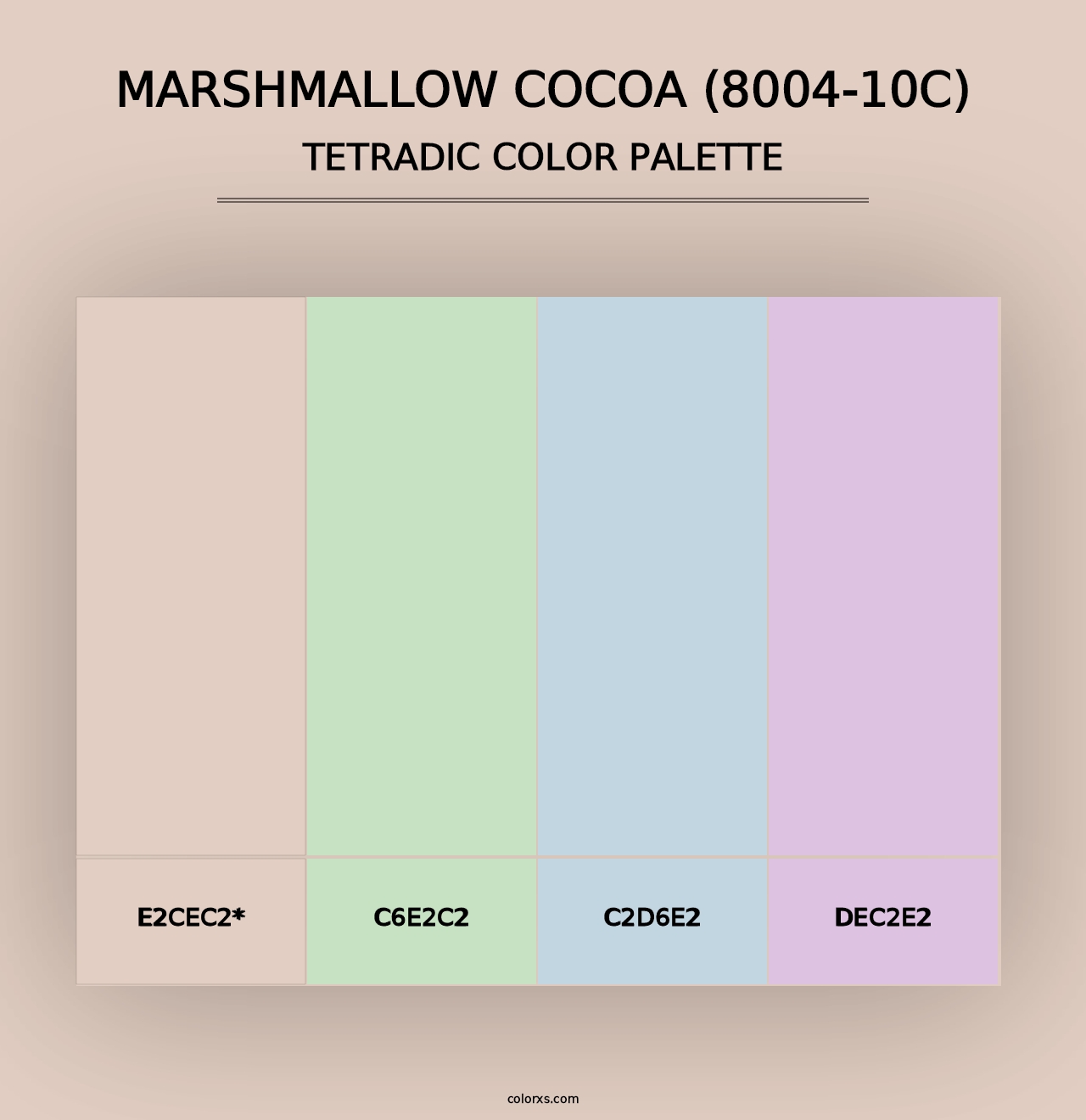 Marshmallow Cocoa (8004-10C) - Tetradic Color Palette