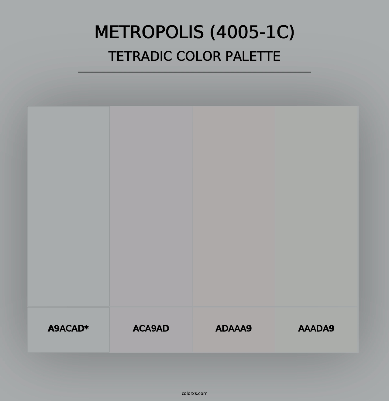 Metropolis (4005-1C) - Tetradic Color Palette