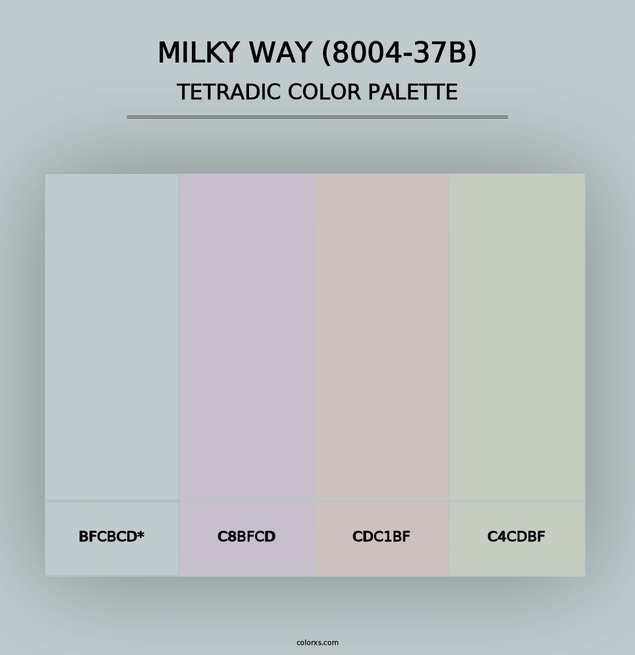 Milky Way (8004-37B) - Tetradic Color Palette