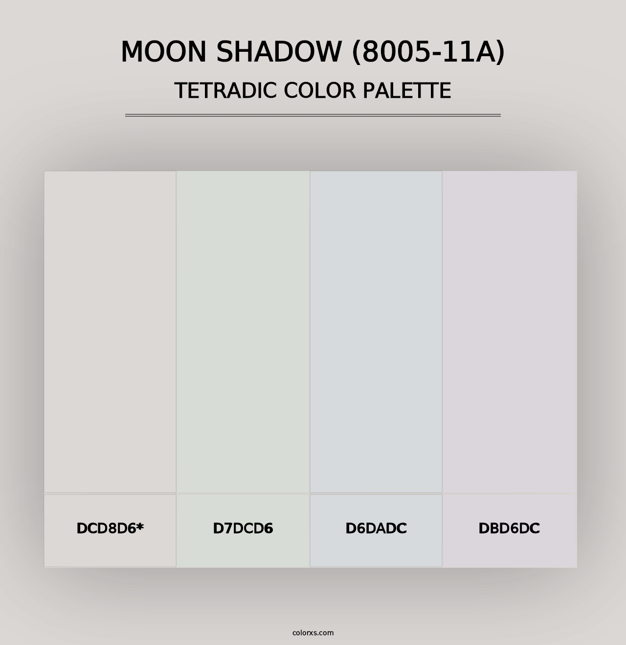 Moon Shadow (8005-11A) - Tetradic Color Palette