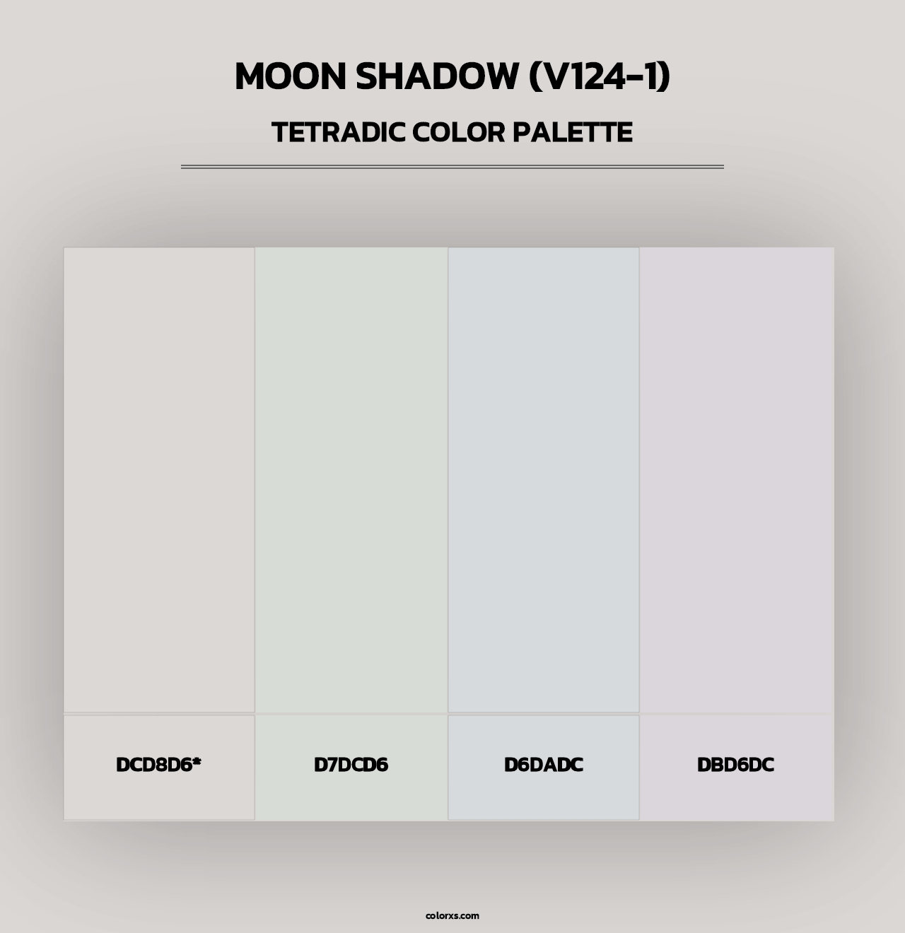 Moon Shadow (V124-1) - Tetradic Color Palette